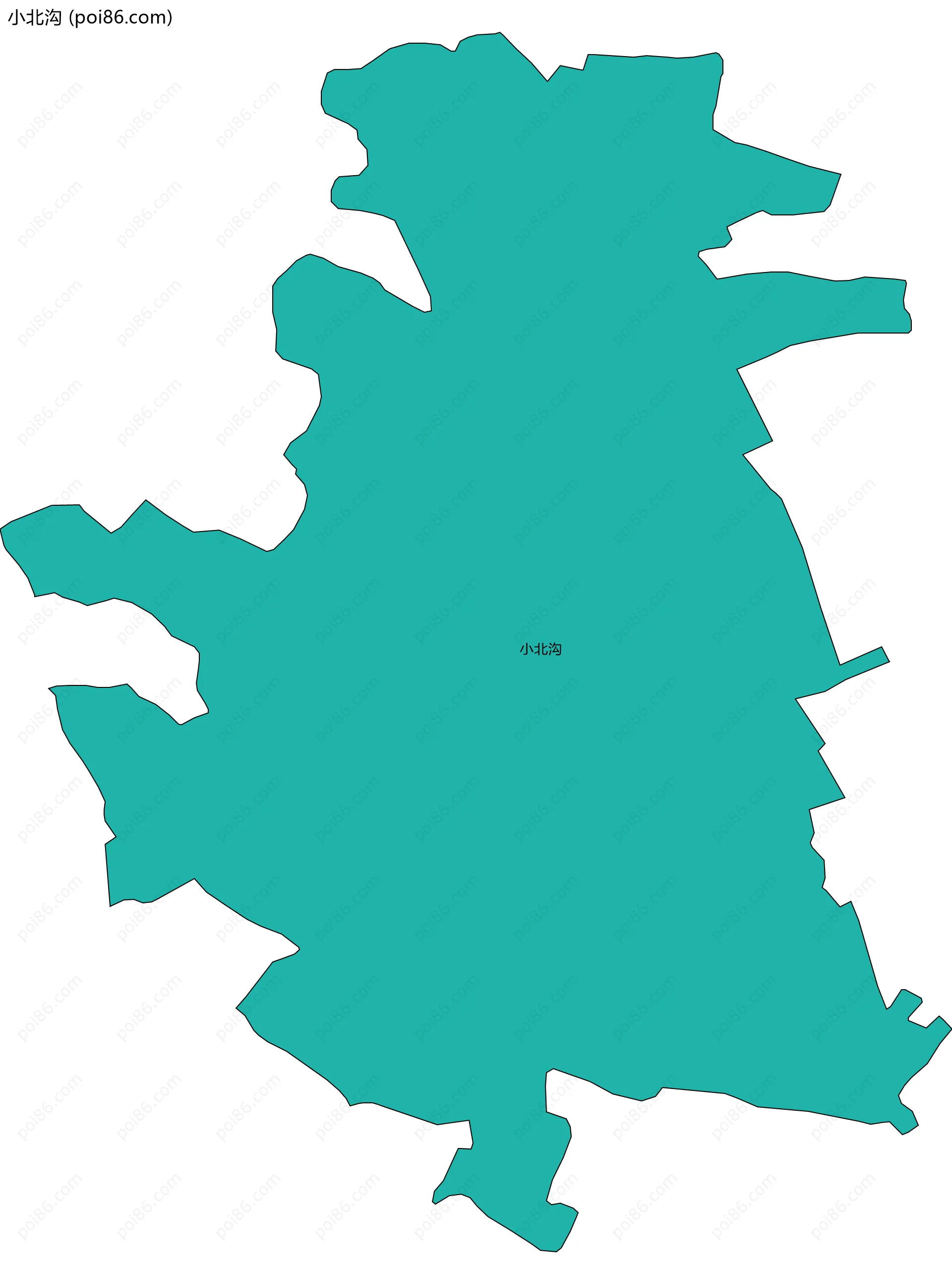 小北沟边界地图