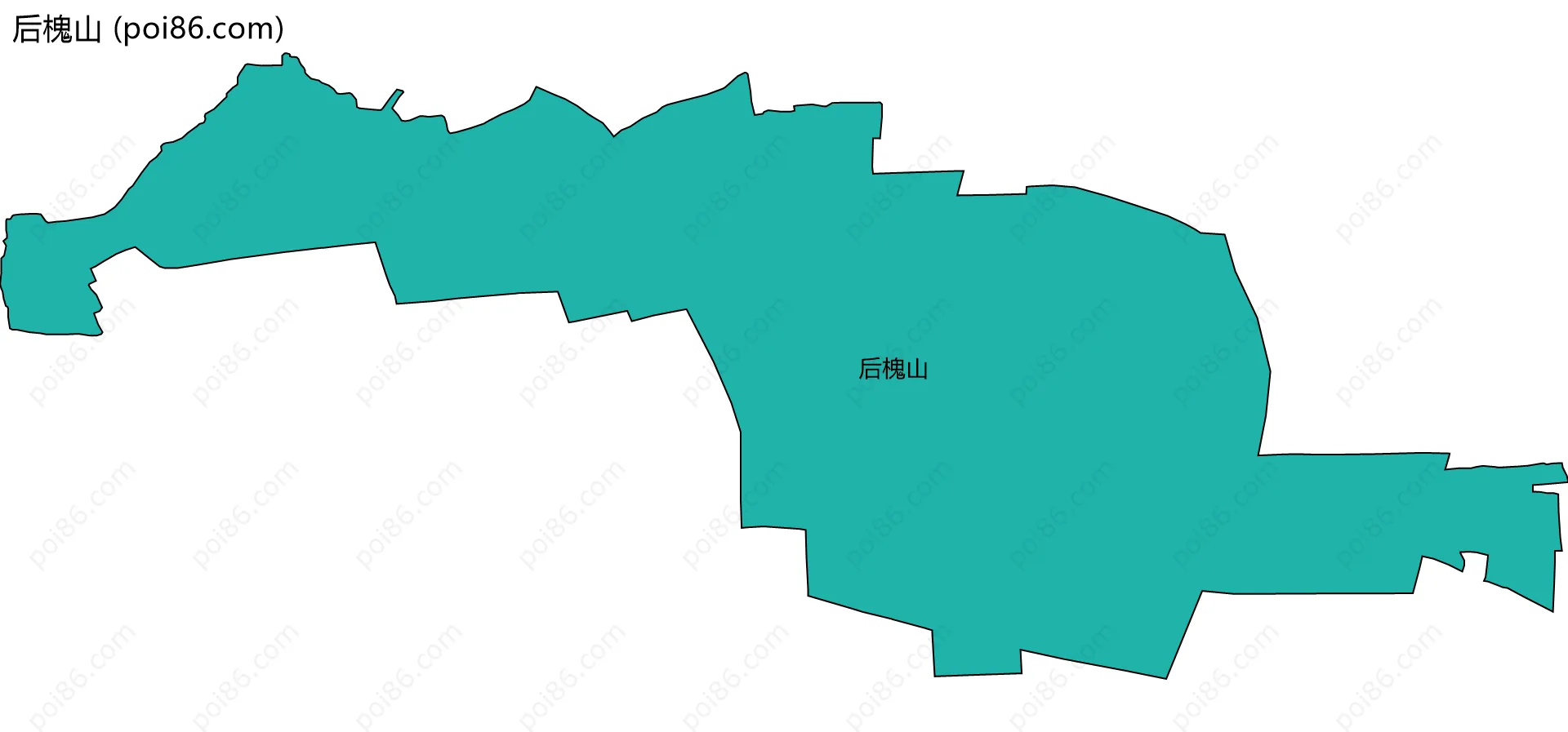 后槐山边界地图