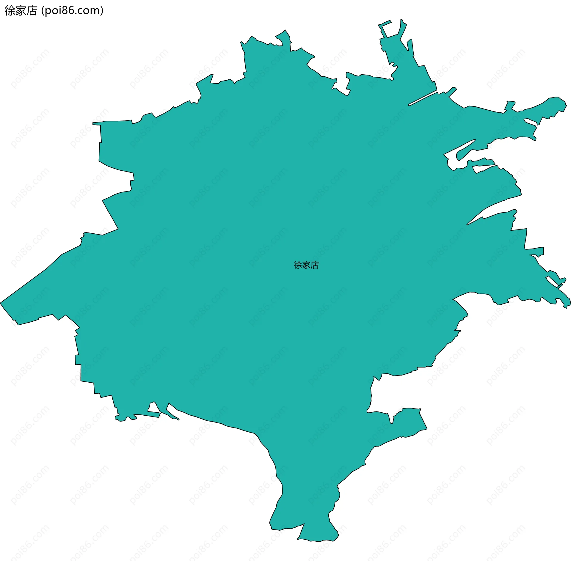 徐家店边界地图
