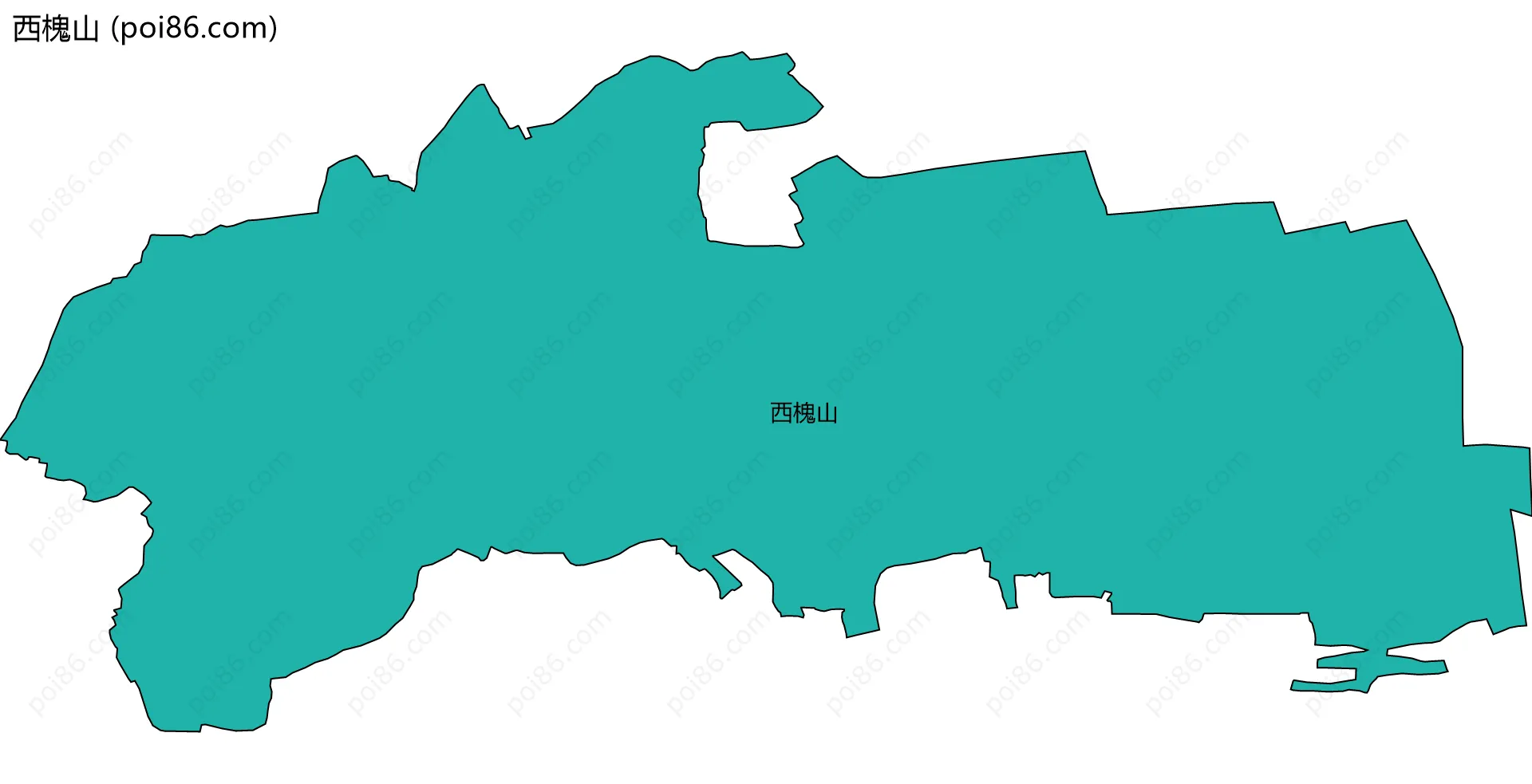 西槐山边界地图