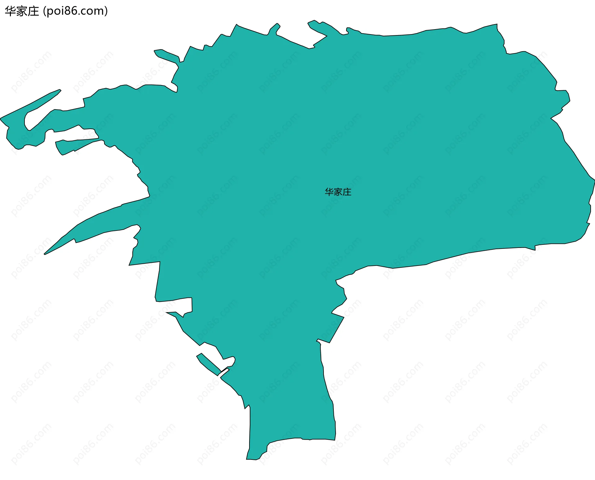 华家庄边界地图