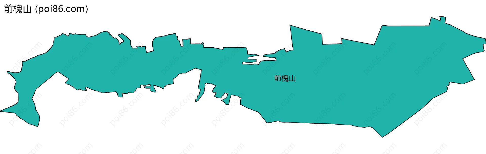 前槐山边界地图