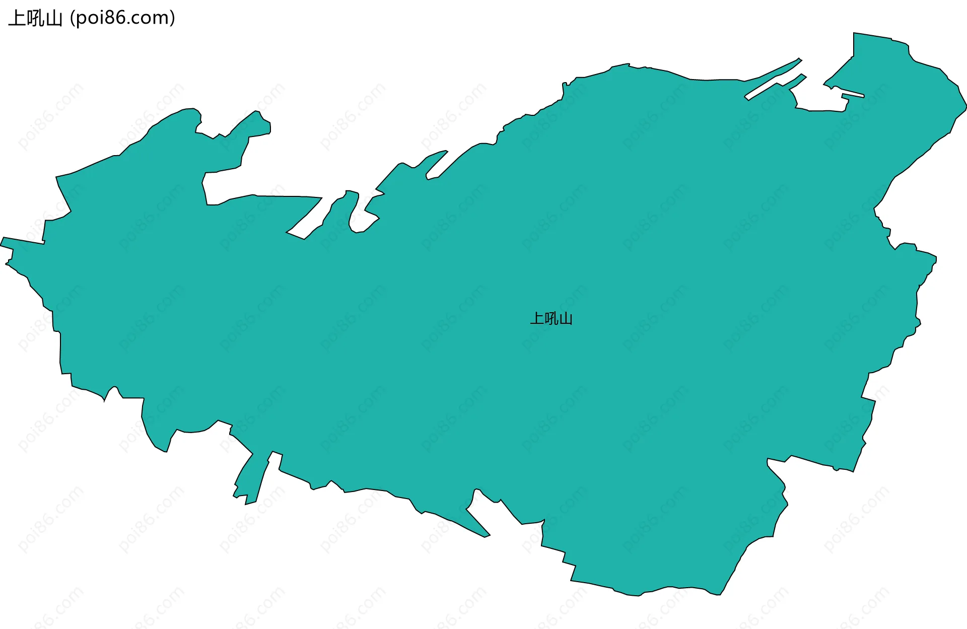 上吼山边界地图