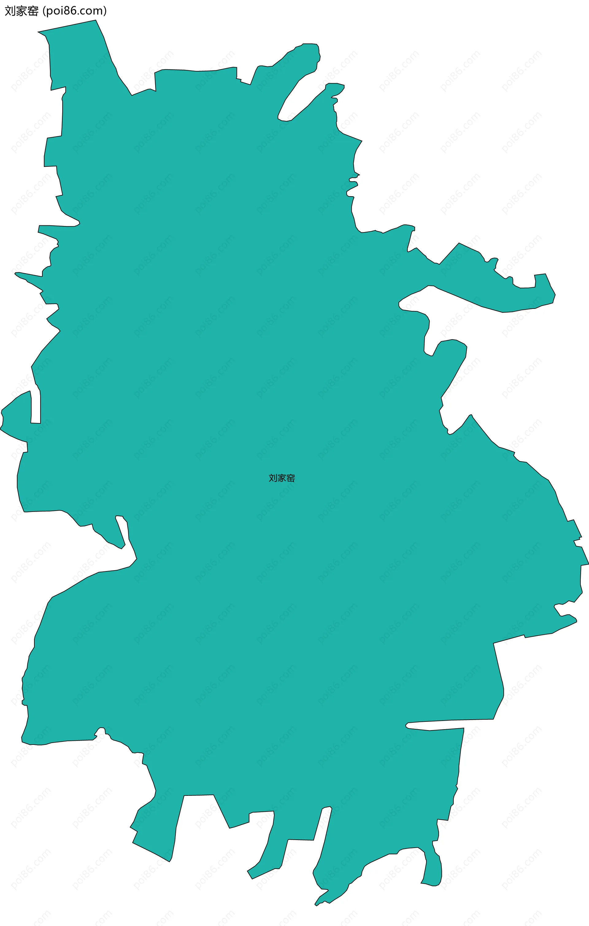 刘家窑边界地图