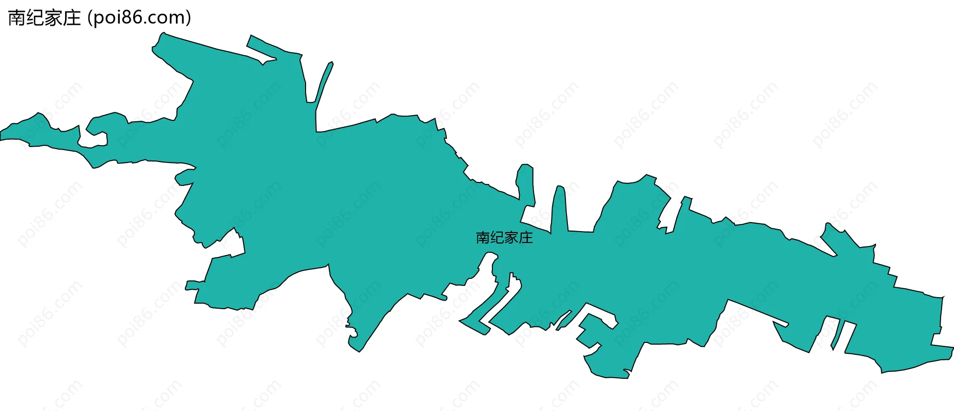 南纪家庄边界地图