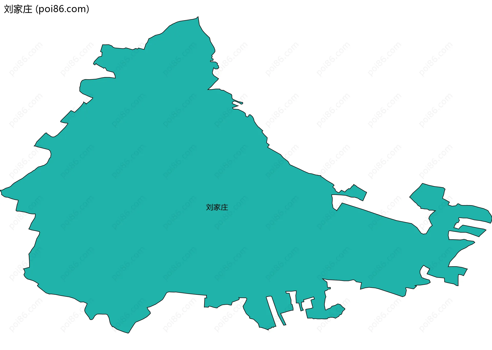 刘家庄边界地图