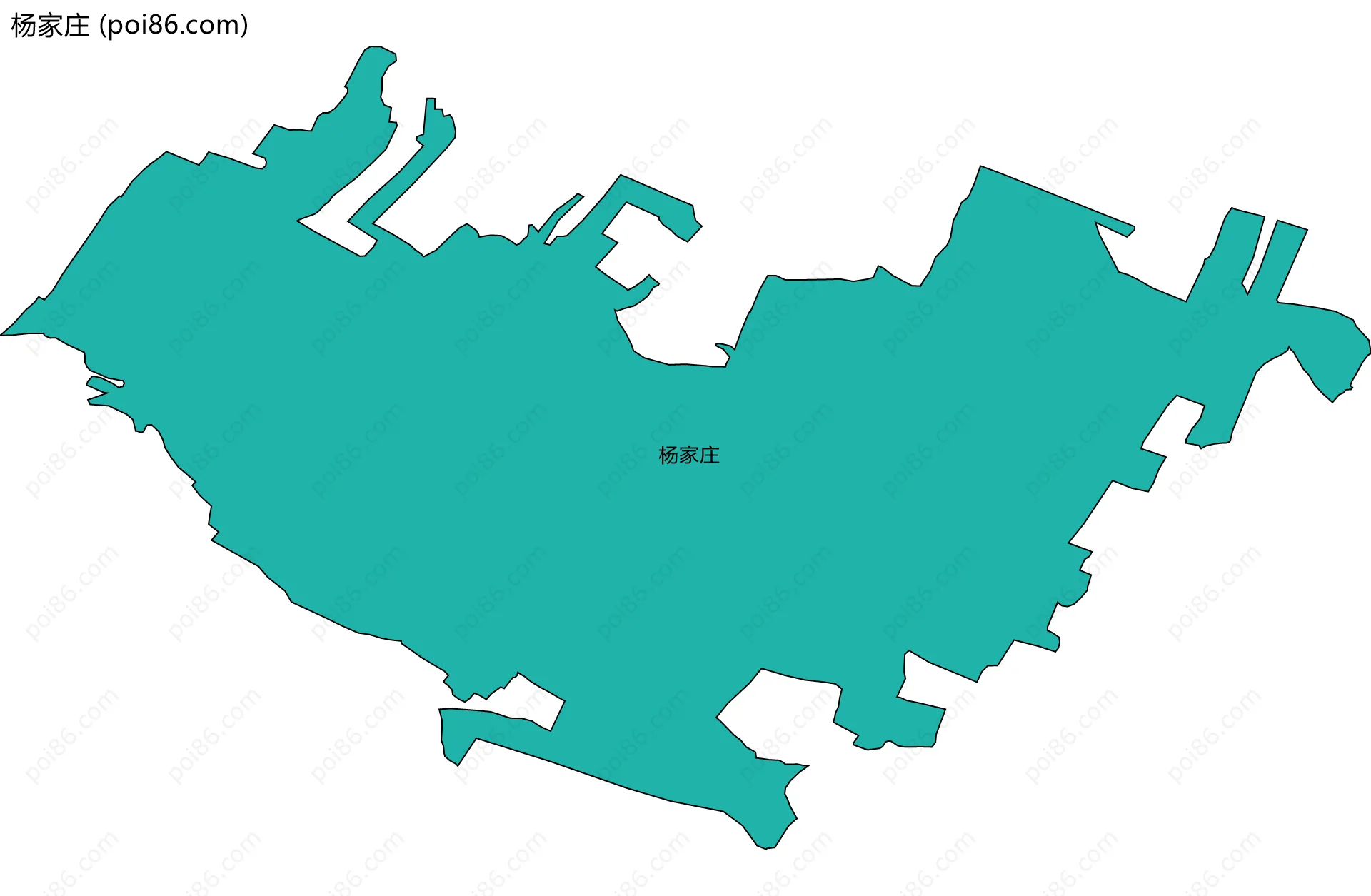 杨家庄边界地图