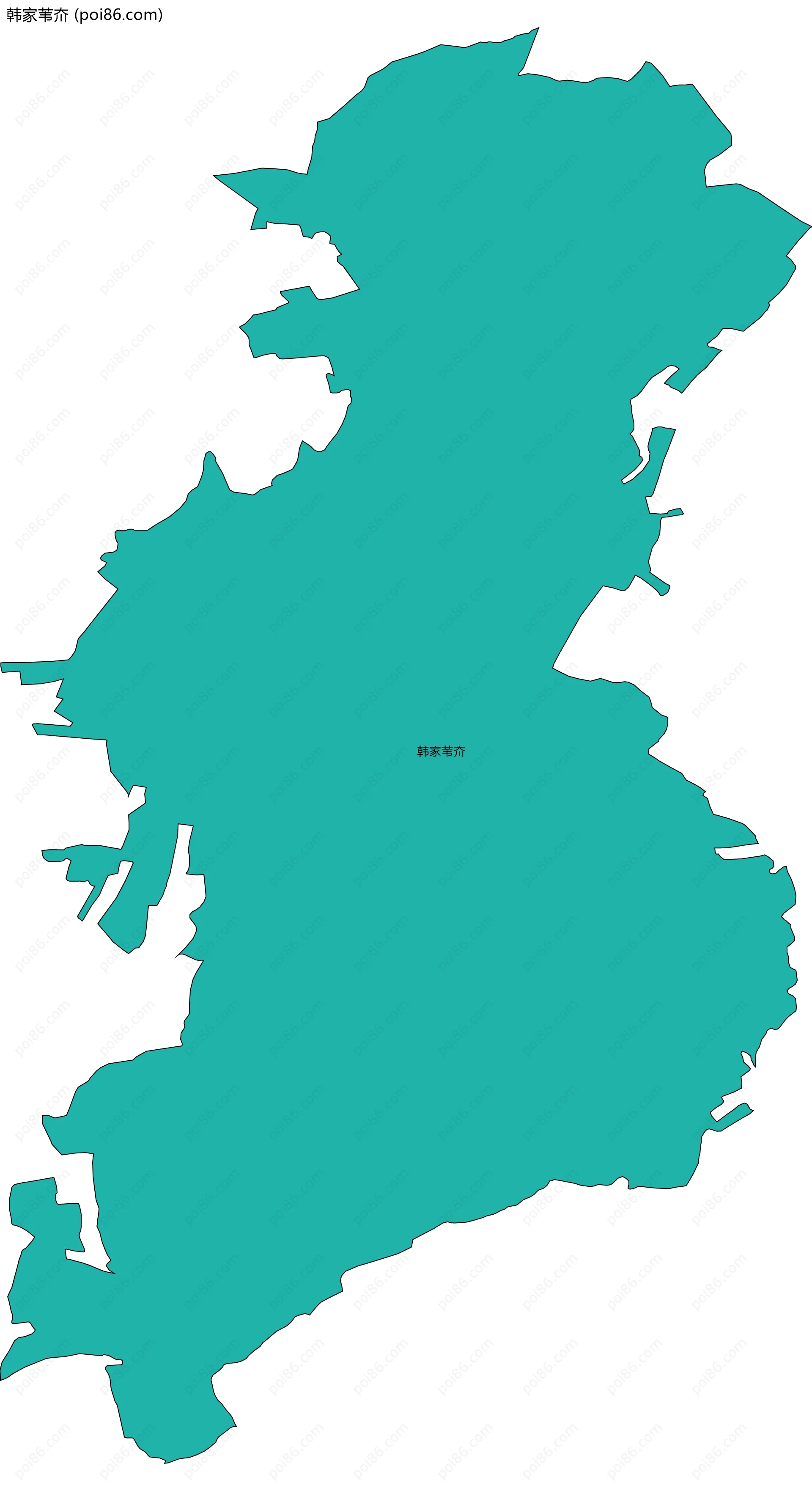 韩家苇夼边界地图