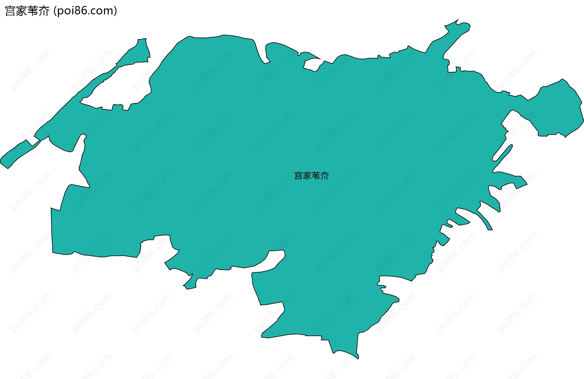 宫家苇夼边界地图