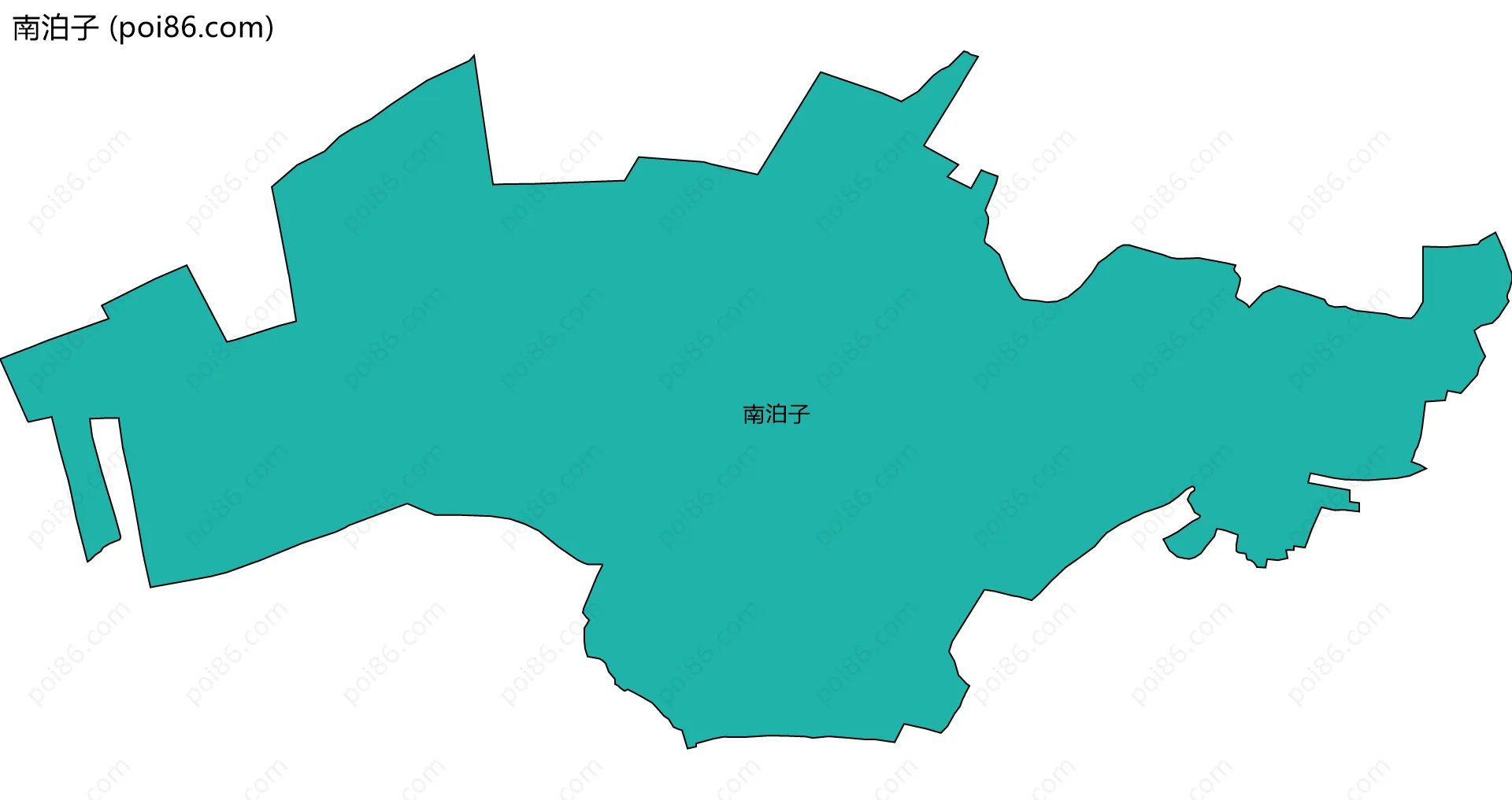 南泊子边界地图