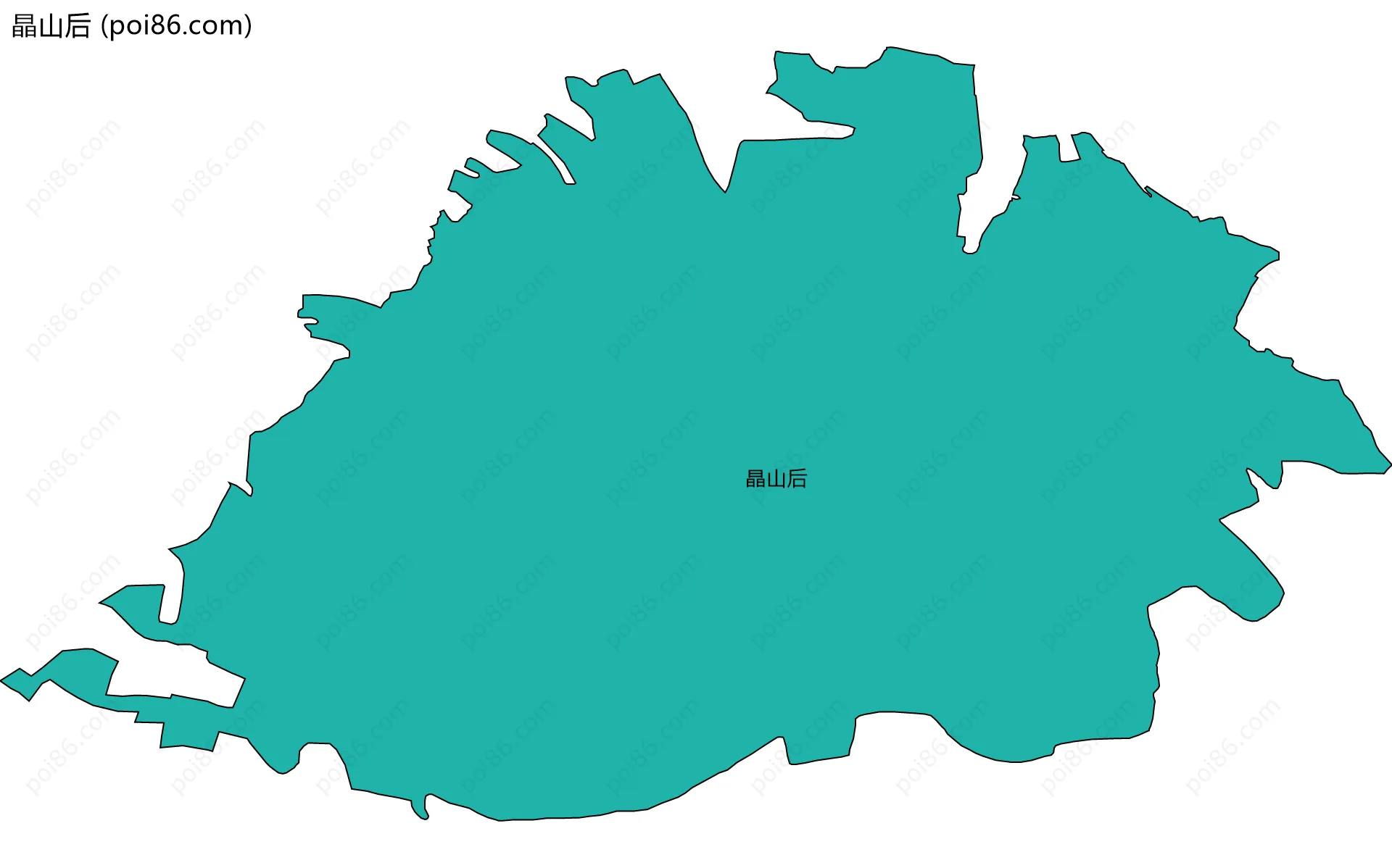 晶山后边界地图