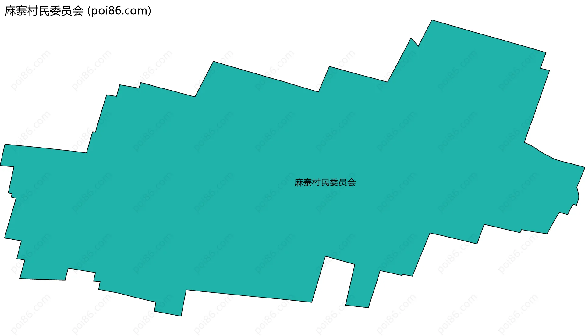 麻寨村民委员会边界地图