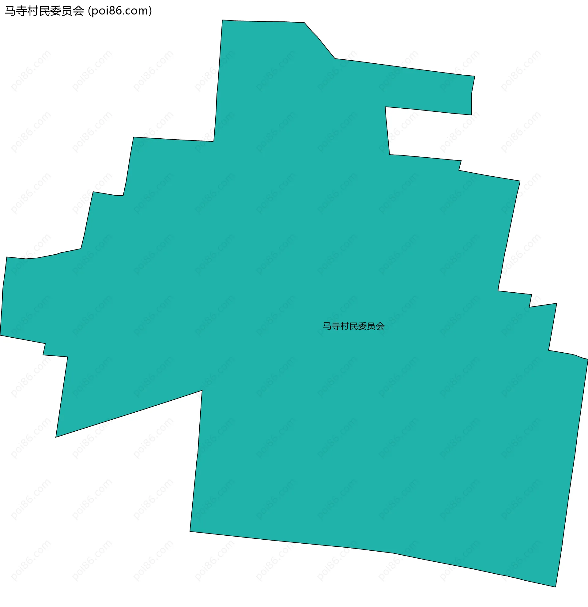 马寺村民委员会边界地图