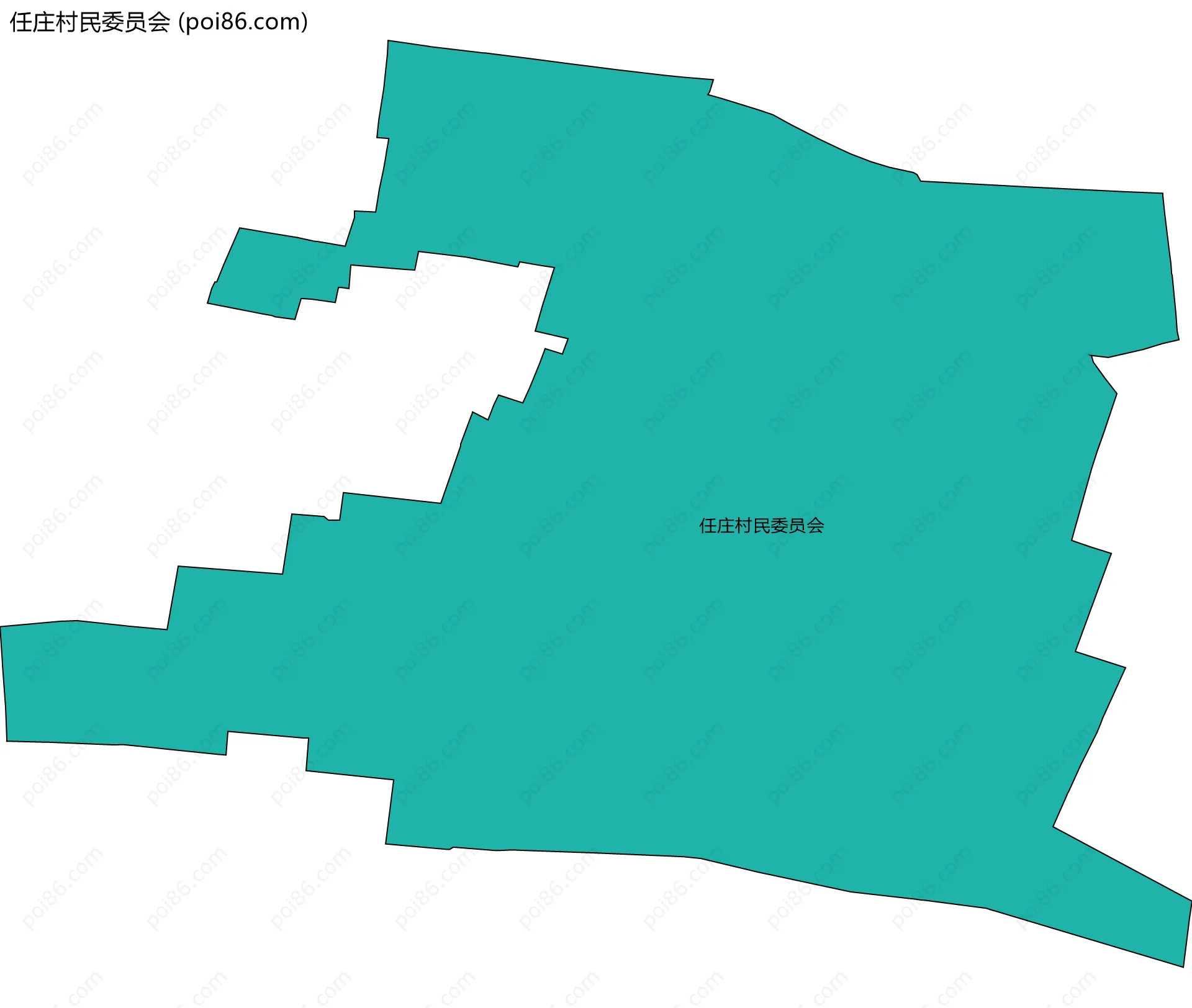 任庄村民委员会边界地图