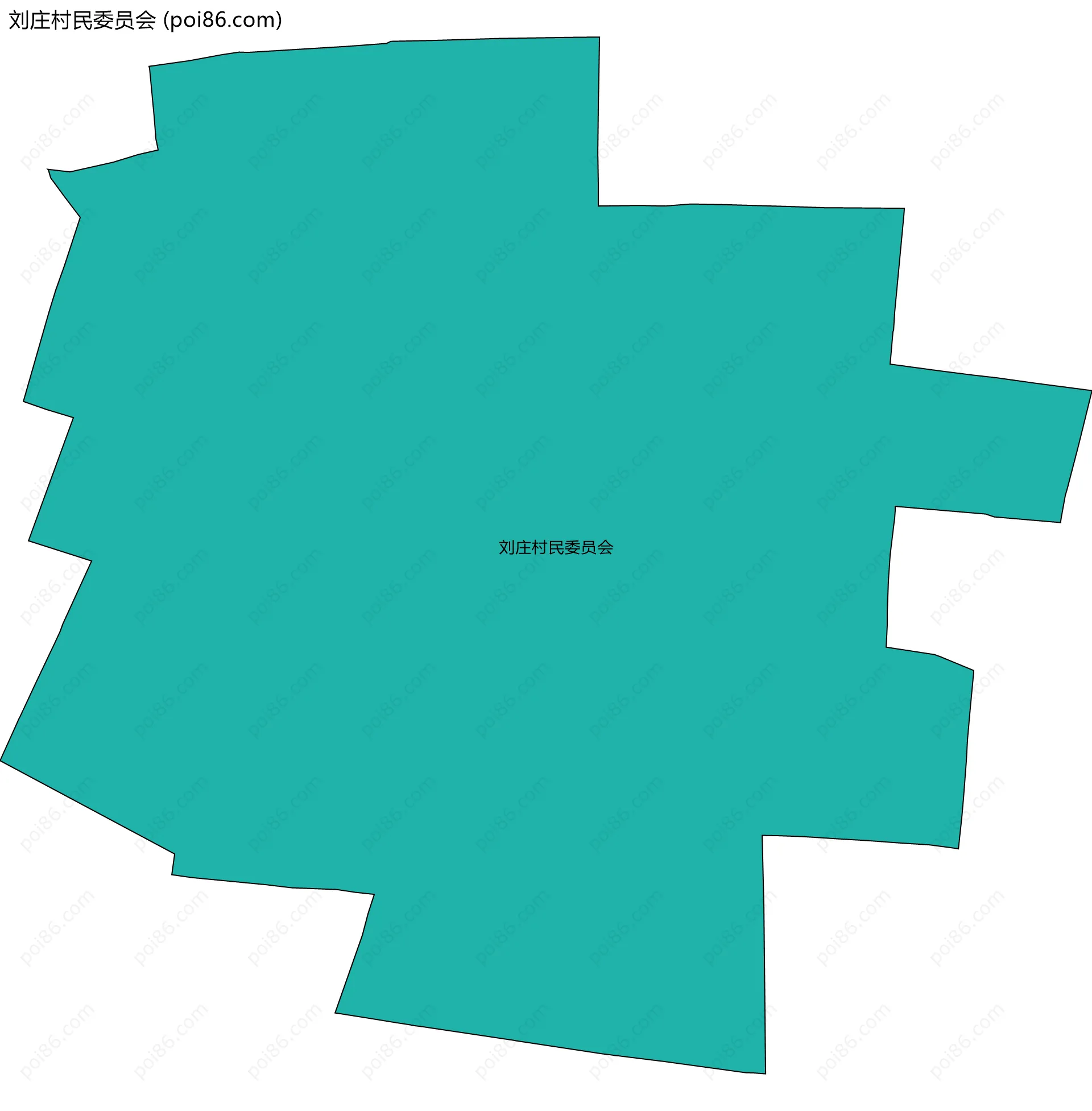 刘庄村民委员会边界地图