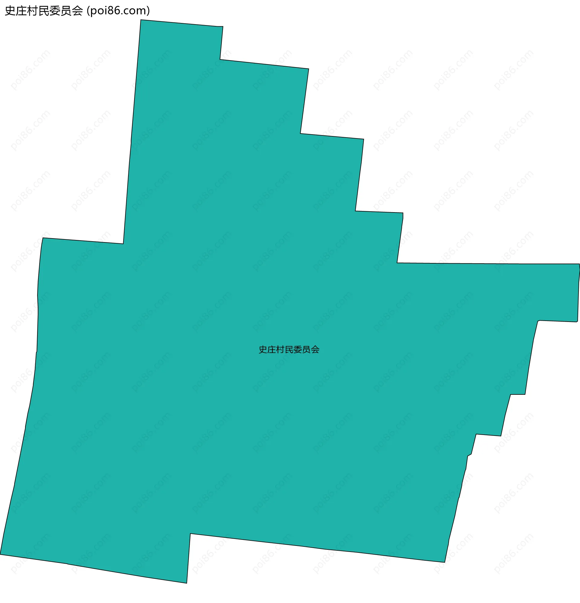 史庄村民委员会边界地图