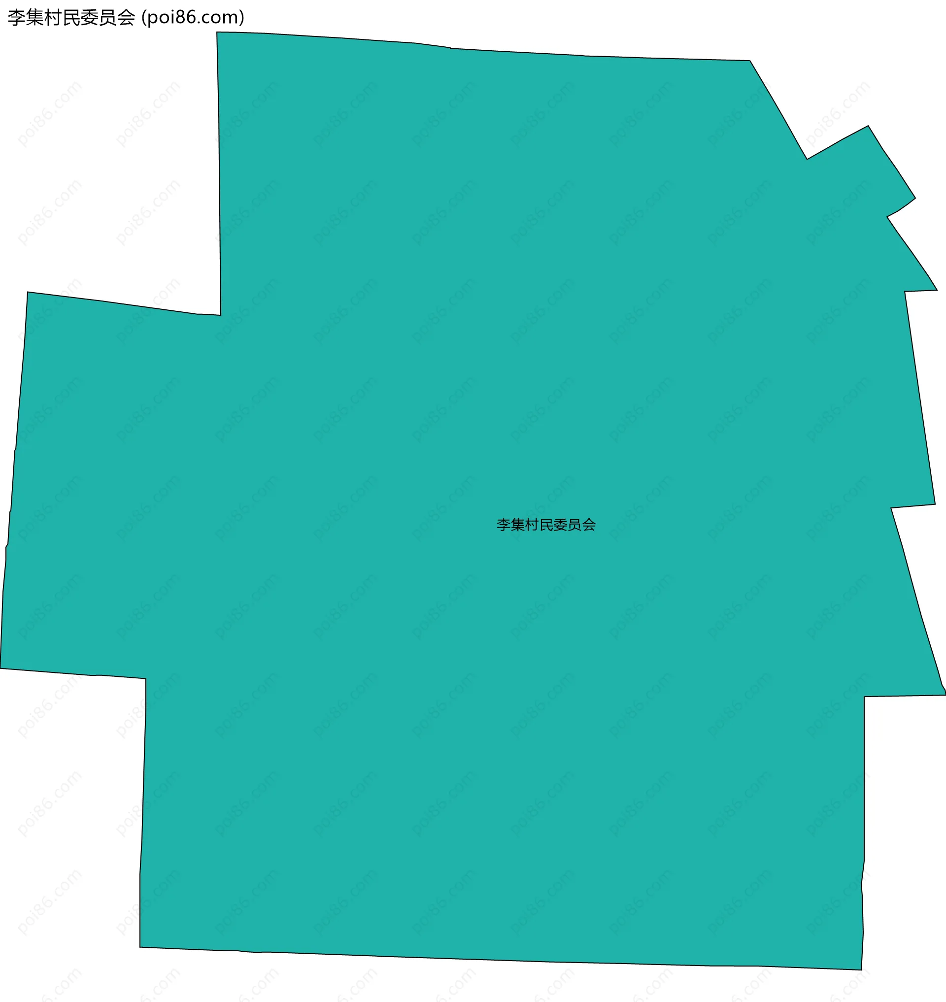 李集村民委员会边界地图