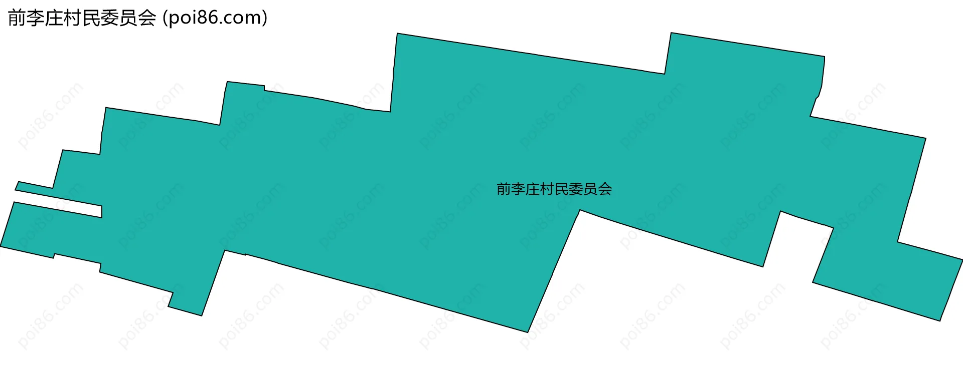 前李庄村民委员会边界地图