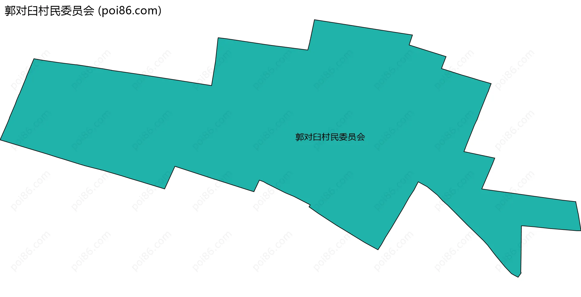 郭对臼村民委员会边界地图