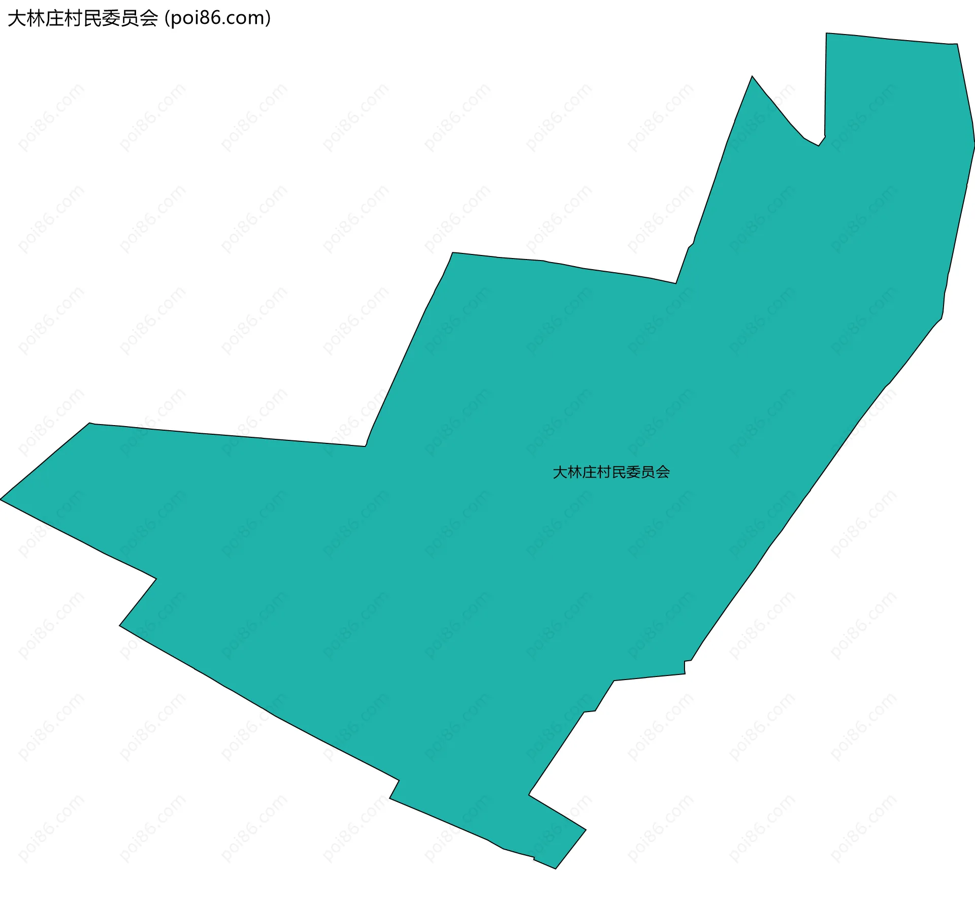 大林庄村民委员会边界地图