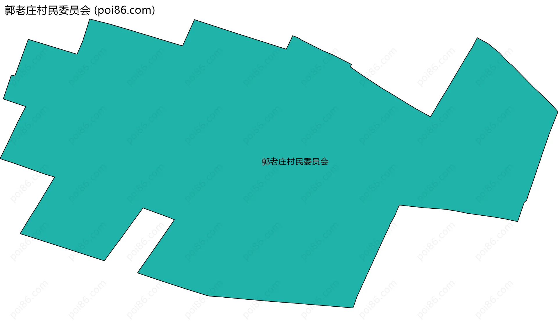 郭老庄村民委员会边界地图