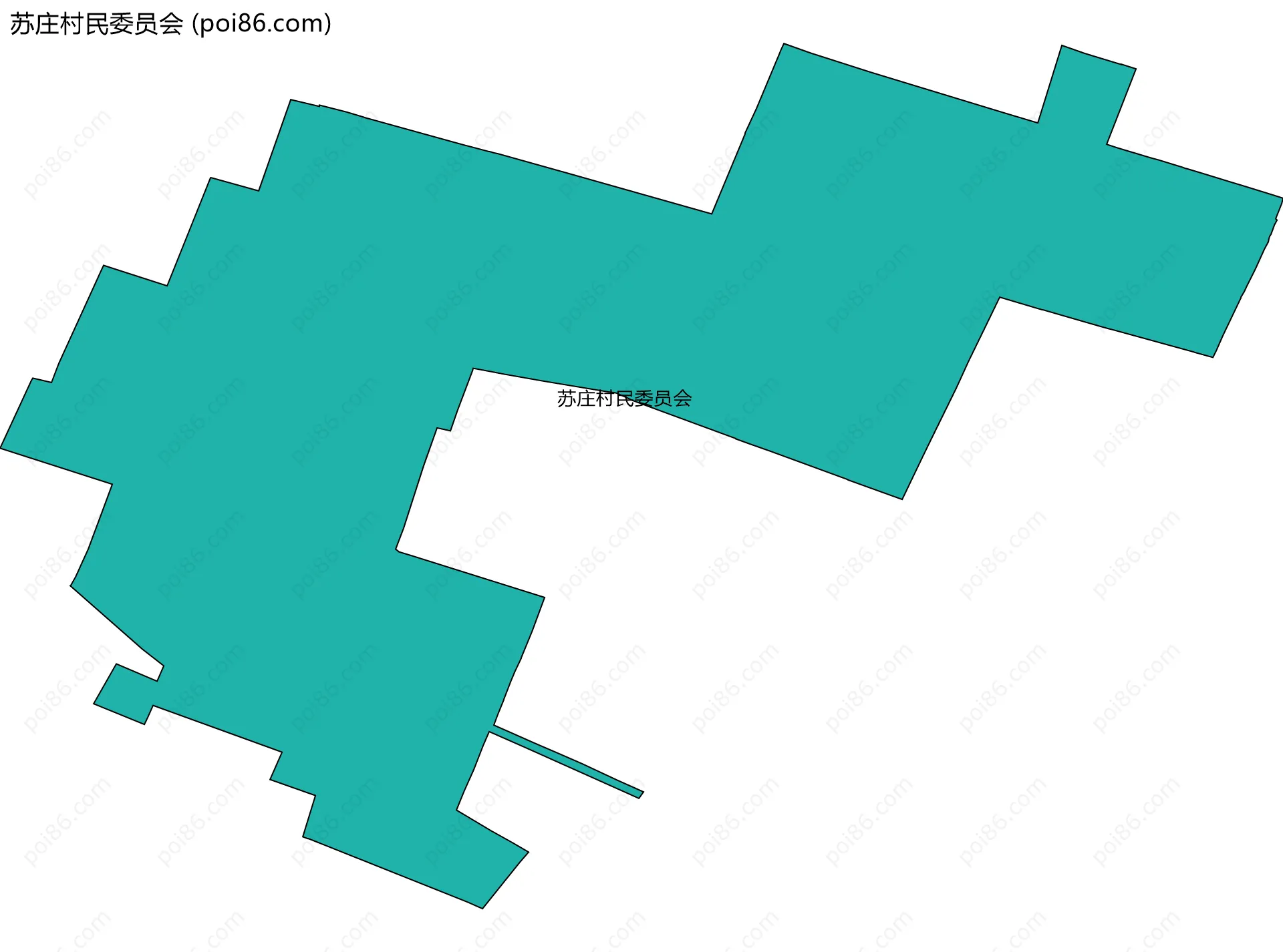 苏庄村民委员会边界地图