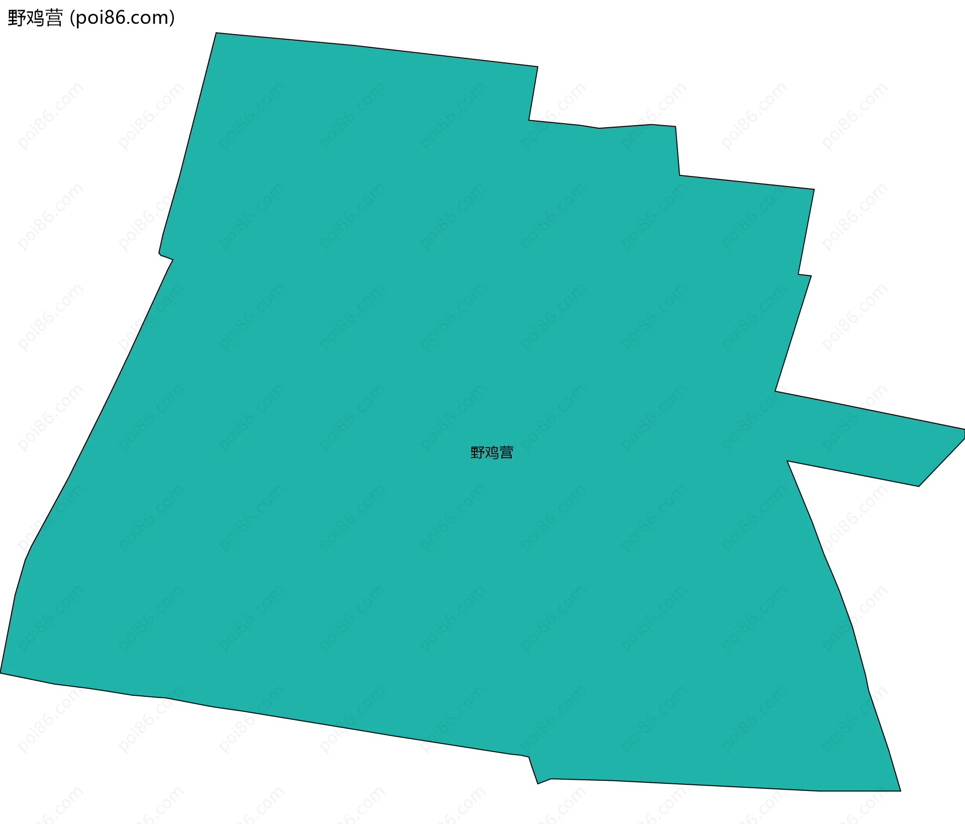 野鸡营边界地图