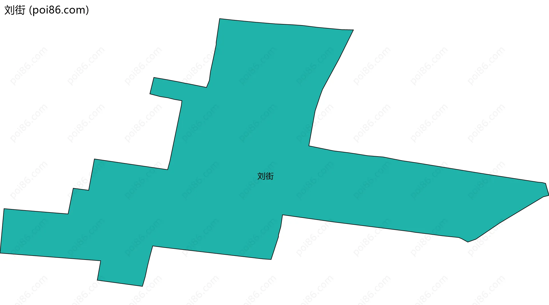 刘街边界地图