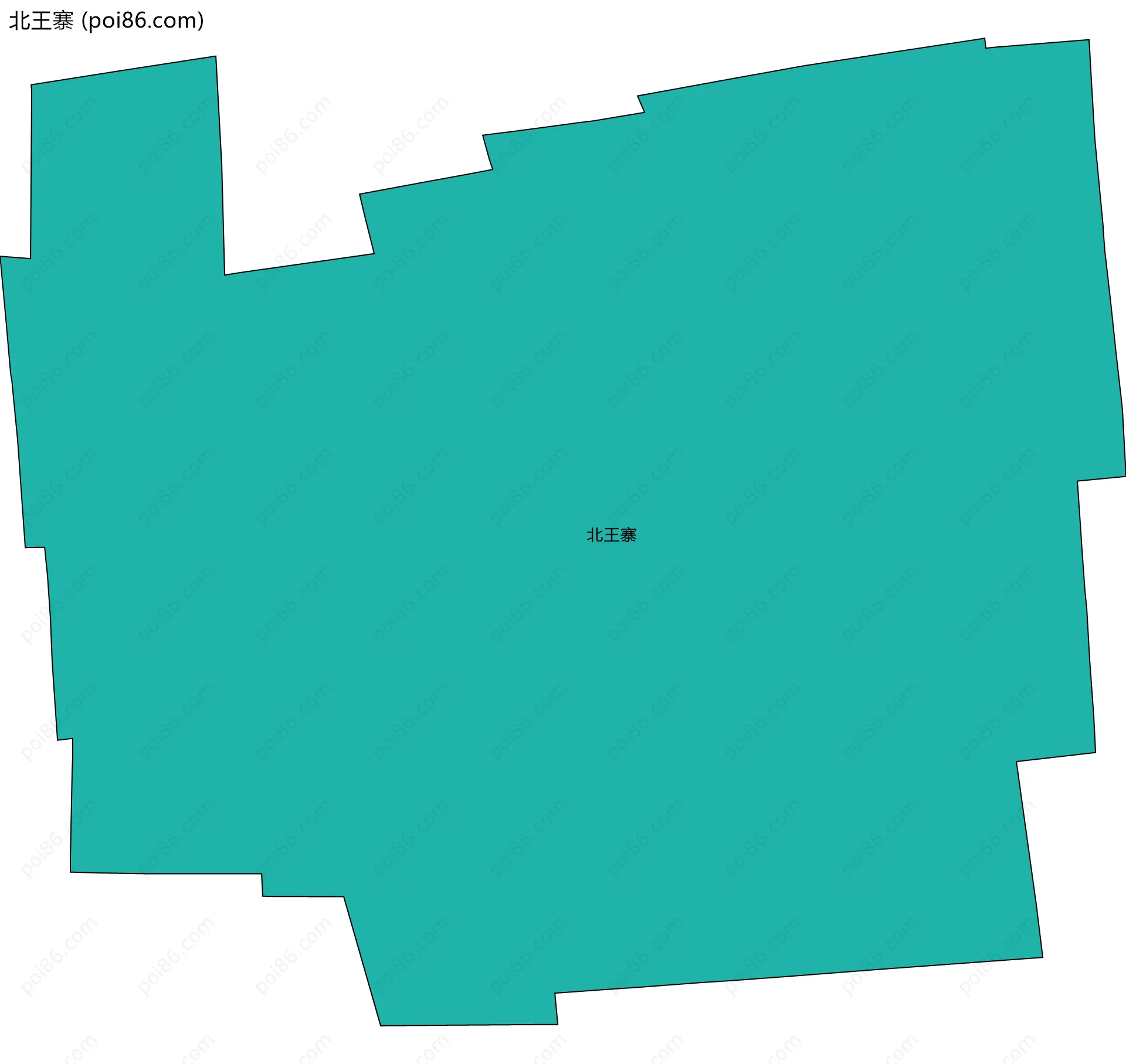 北王寨边界地图