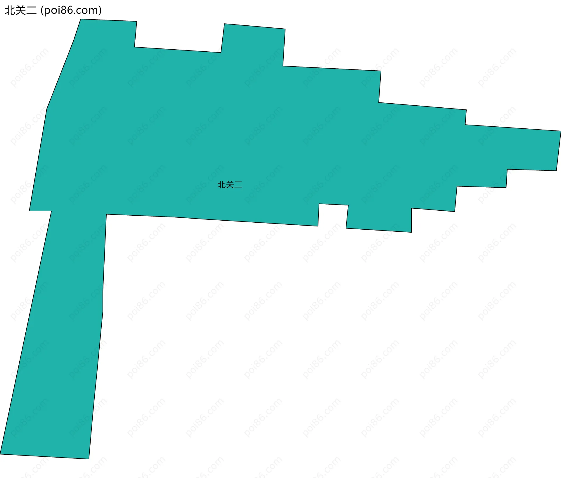 北关二边界地图