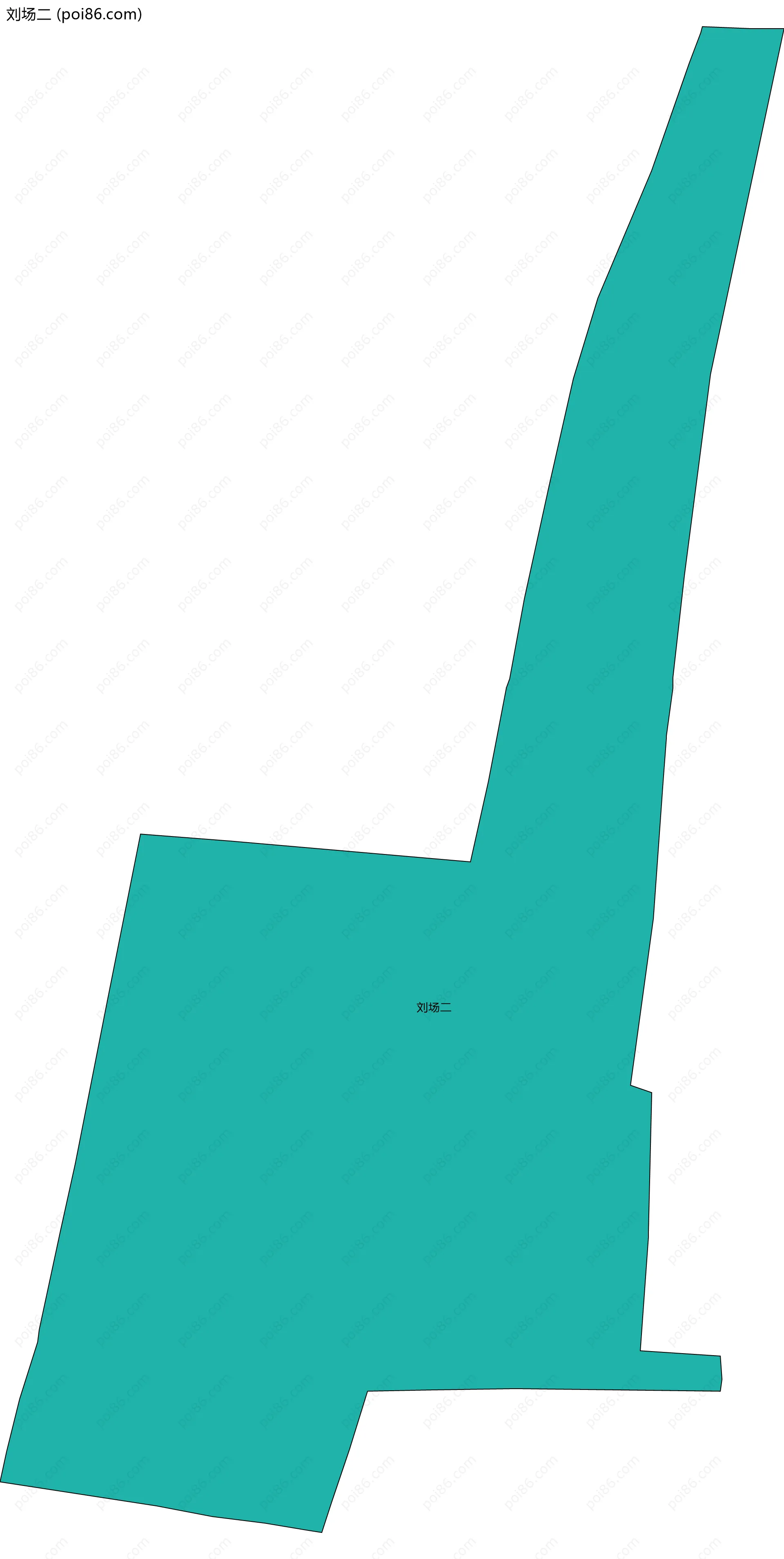 刘场二边界地图