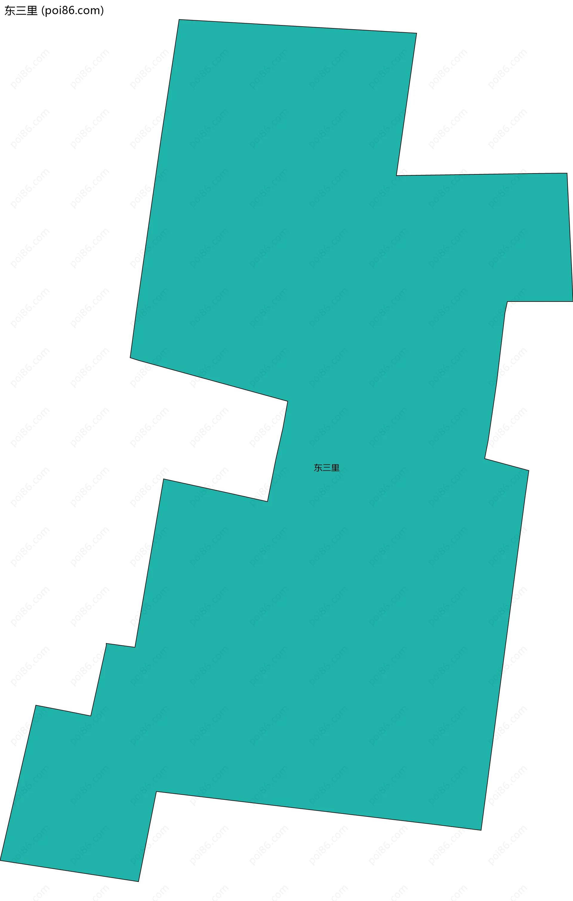 东三里边界地图