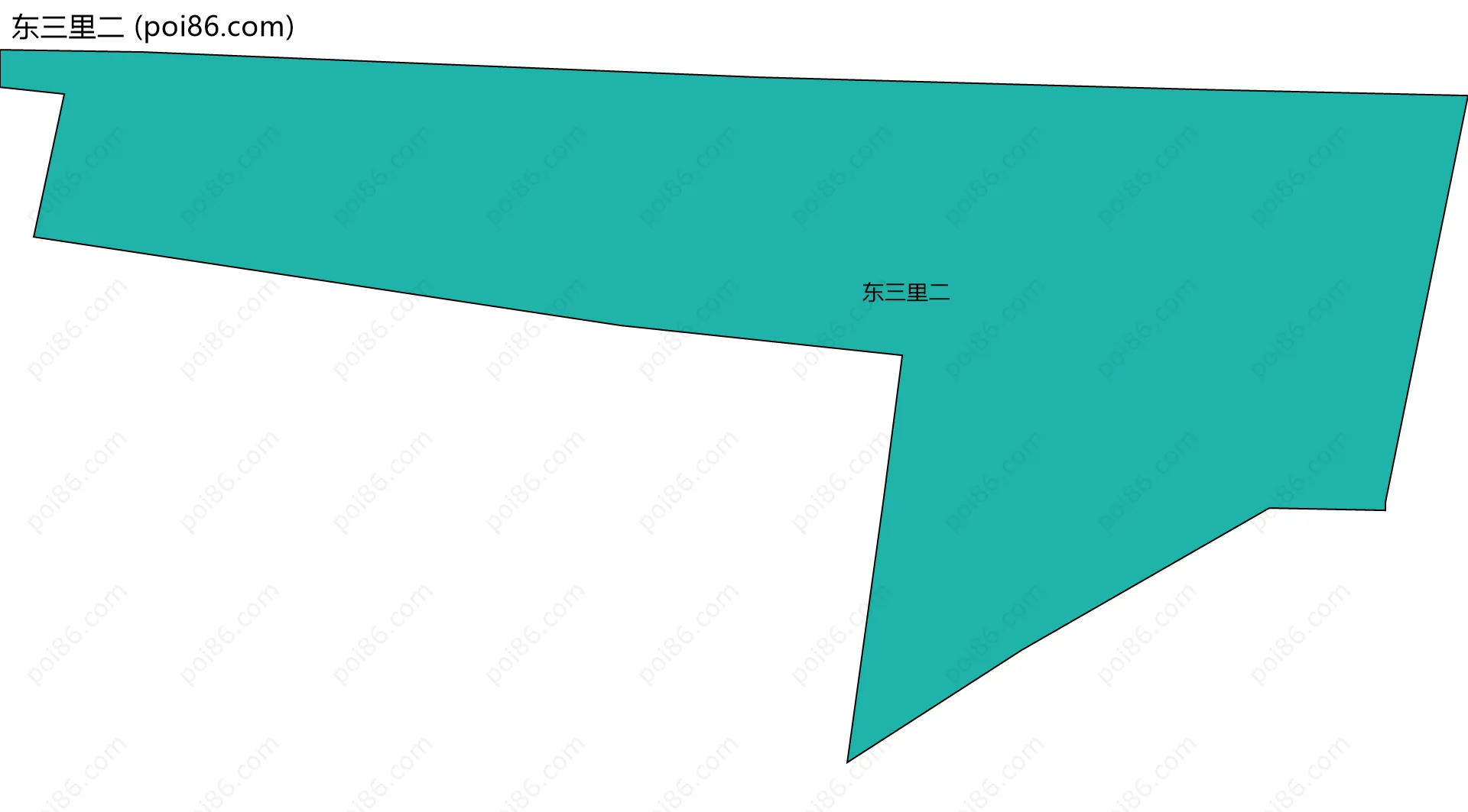 东三里二边界地图