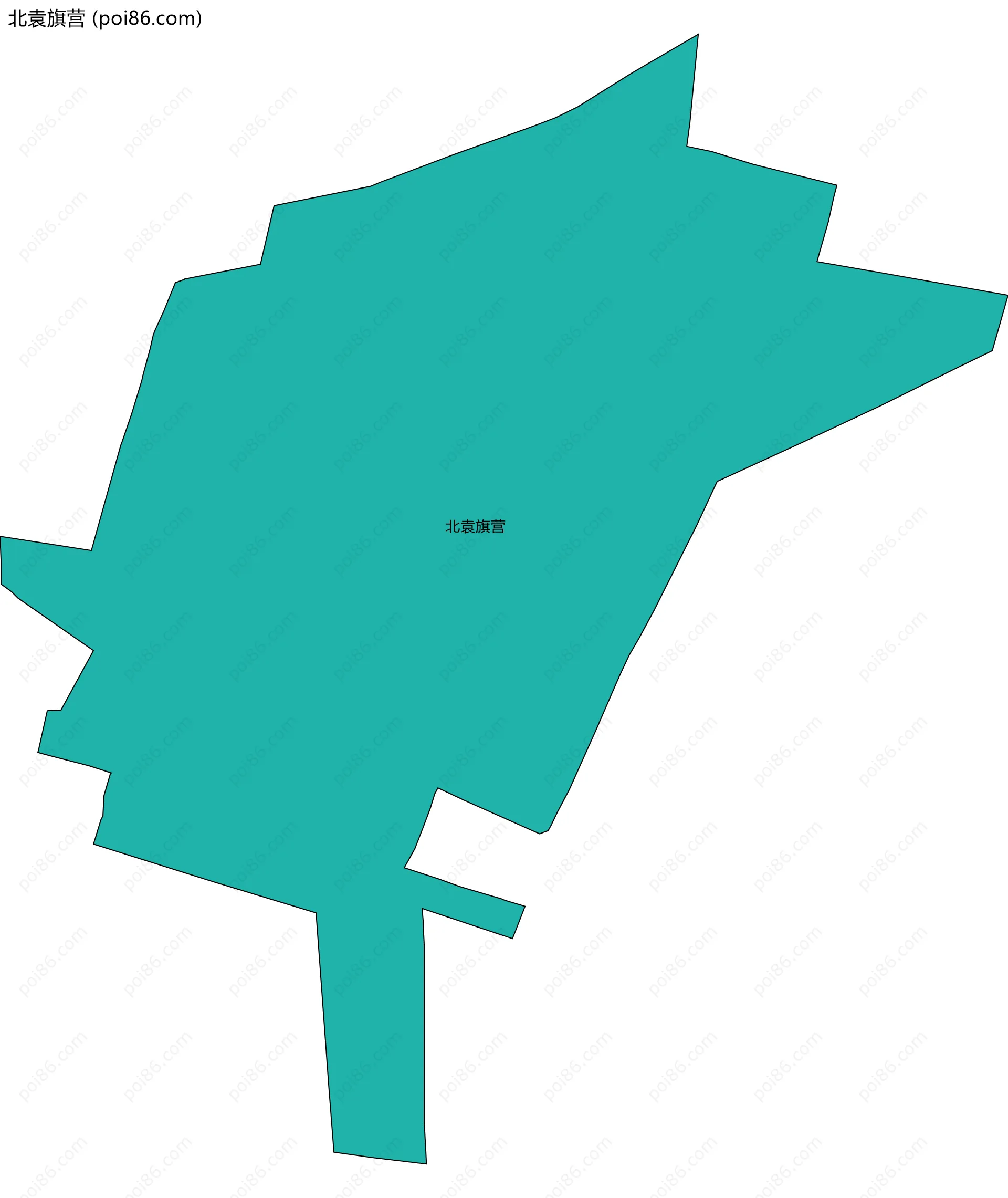 北袁旗营边界地图