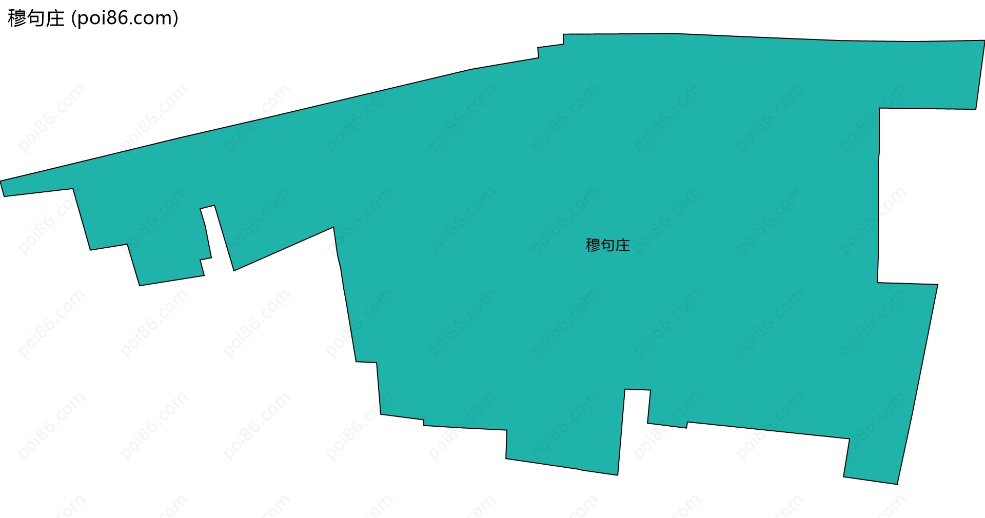 穆句庄边界地图