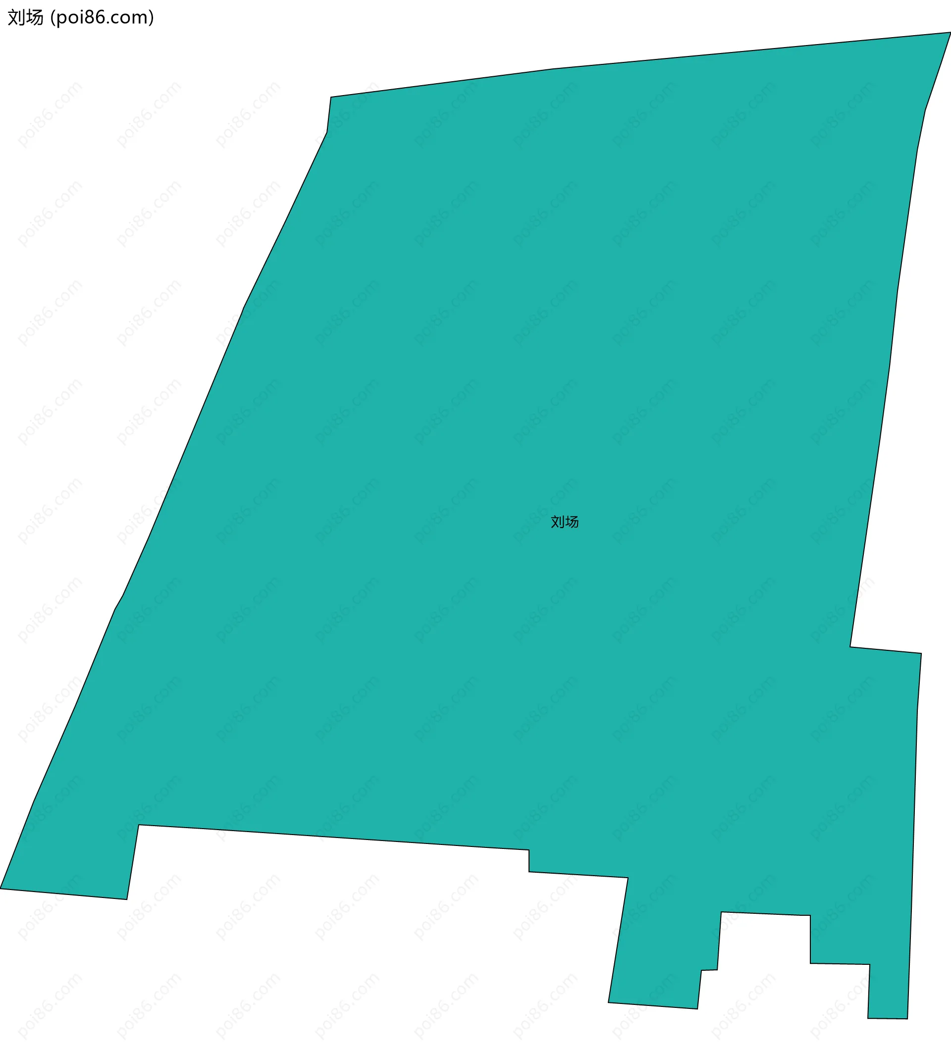 刘场边界地图