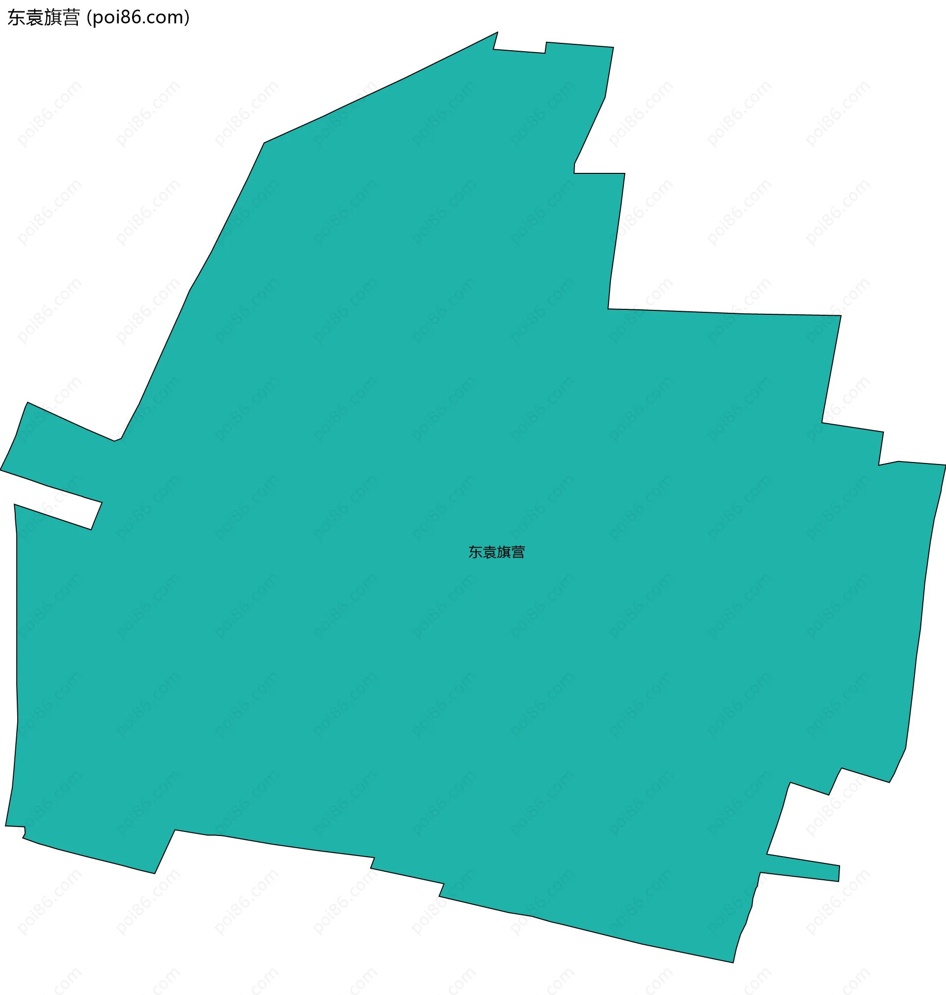 东袁旗营边界地图