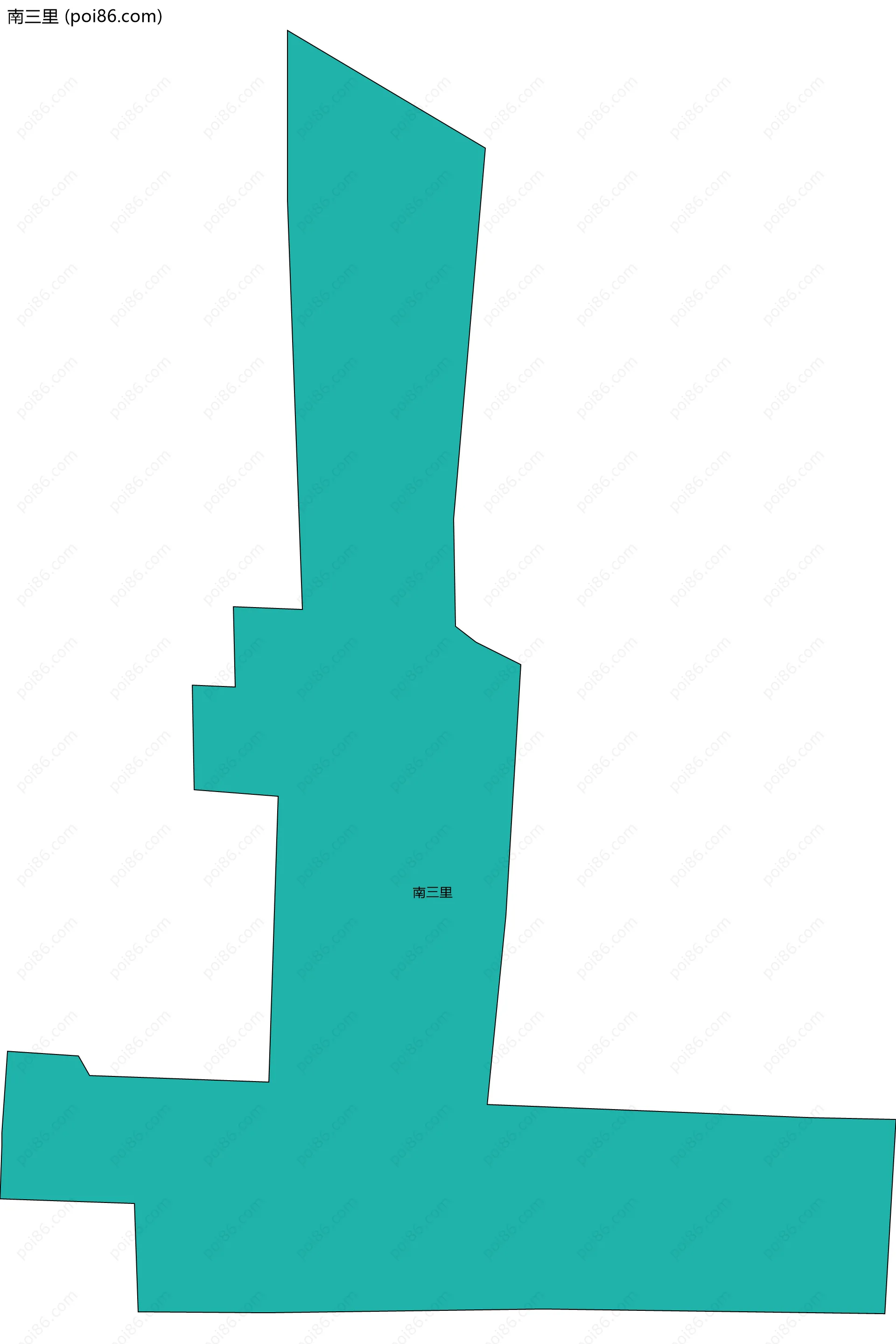 南三里边界地图