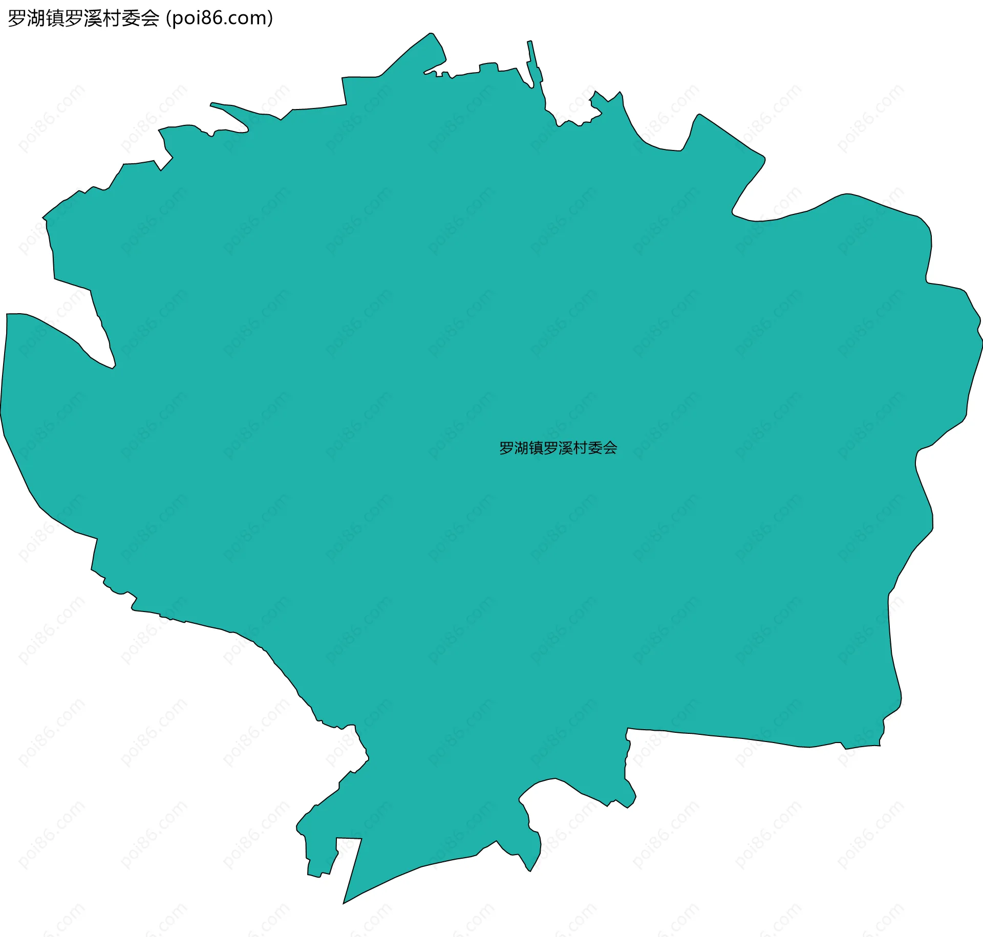 罗湖镇罗溪村委会边界地图