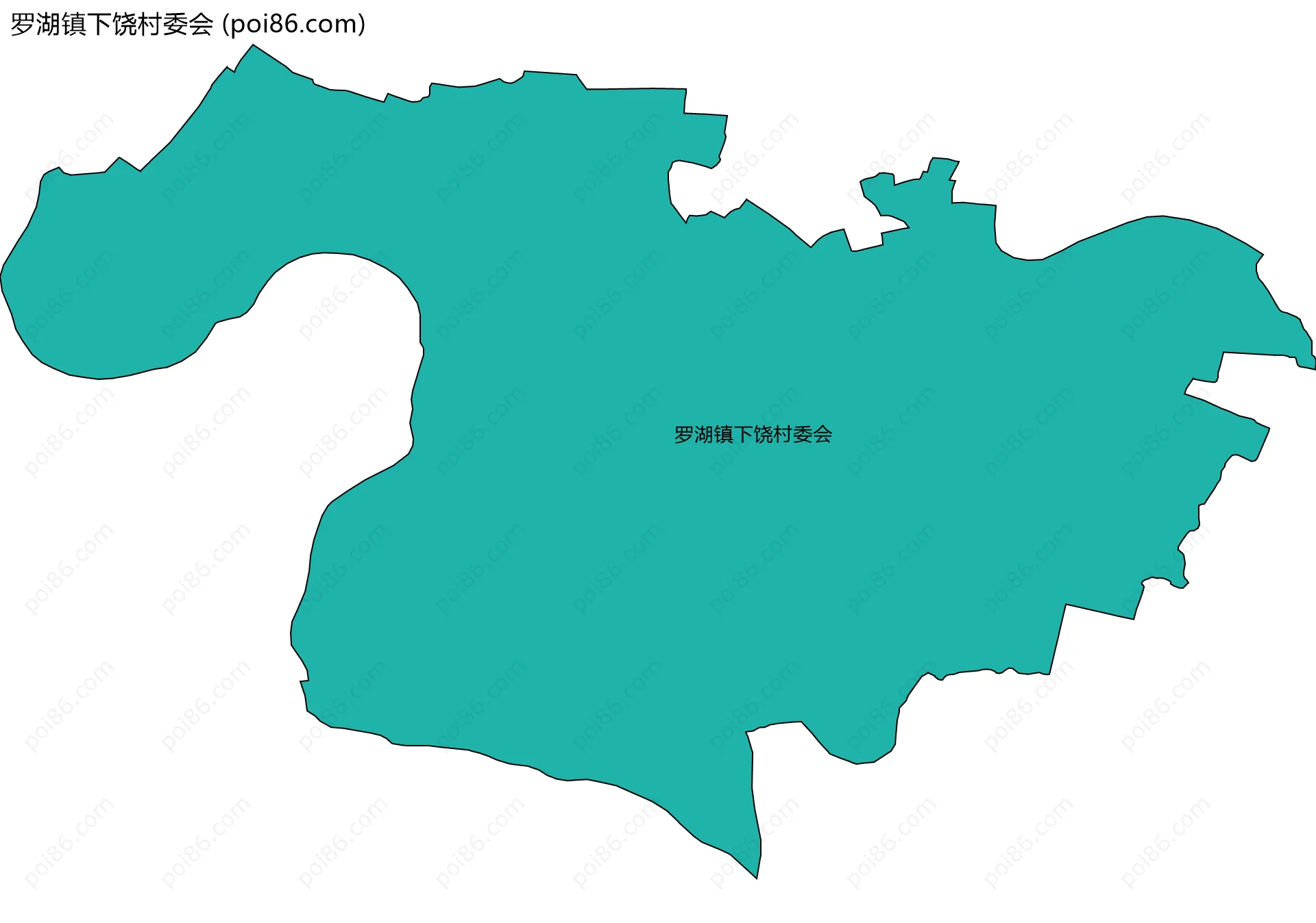 罗湖镇下饶村委会边界地图
