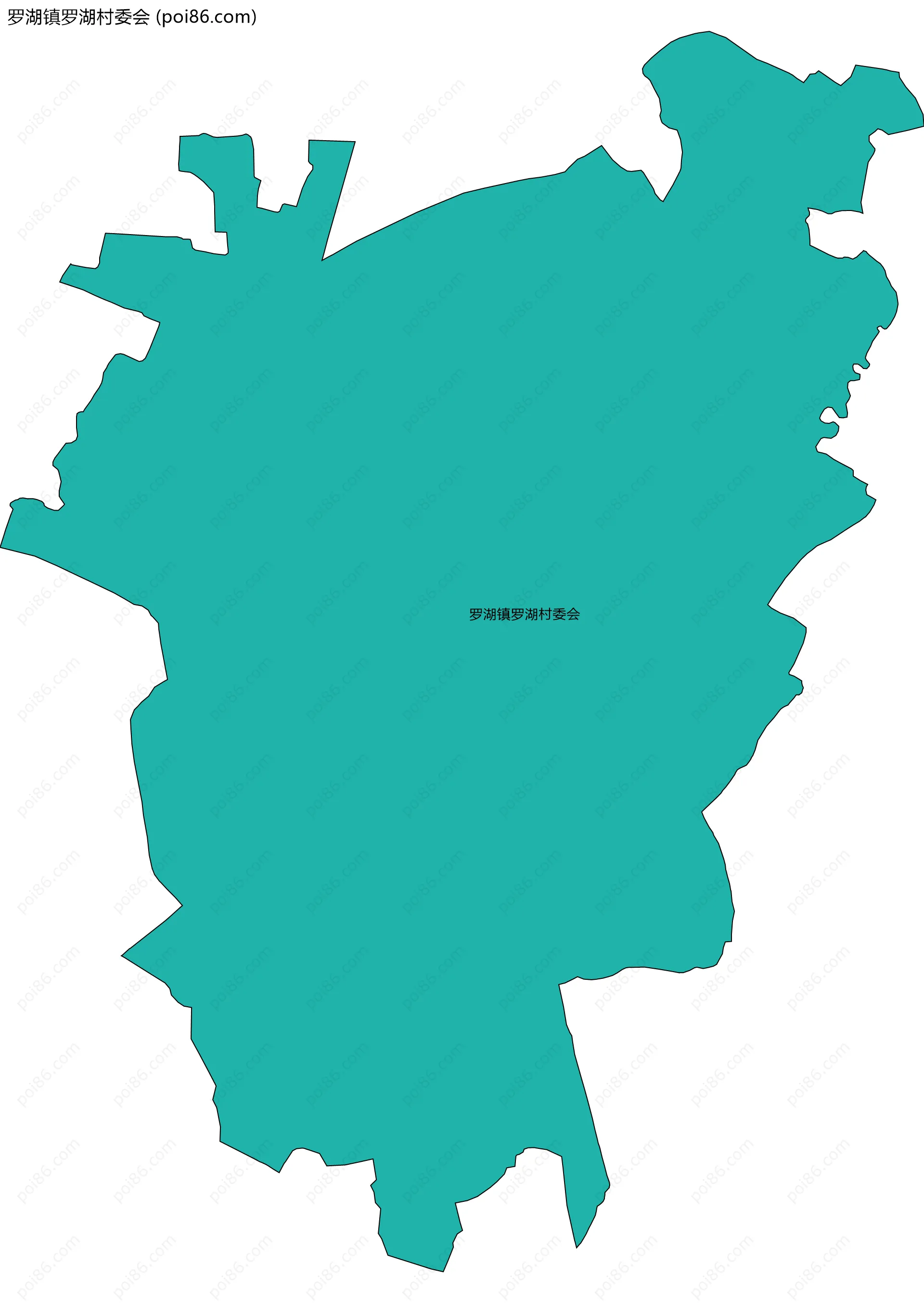 罗湖镇罗湖村委会边界地图