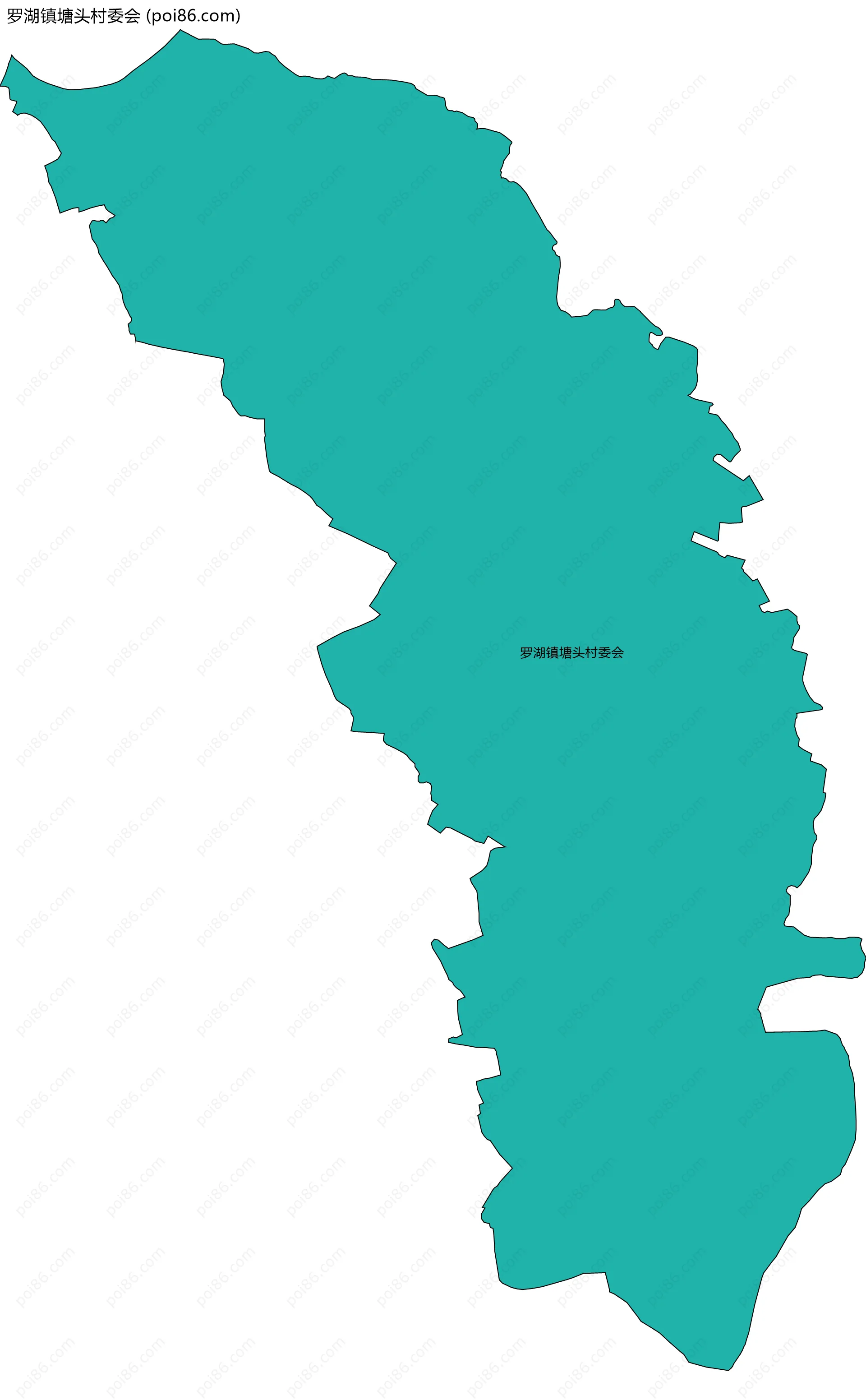 罗湖镇塘头村委会边界地图