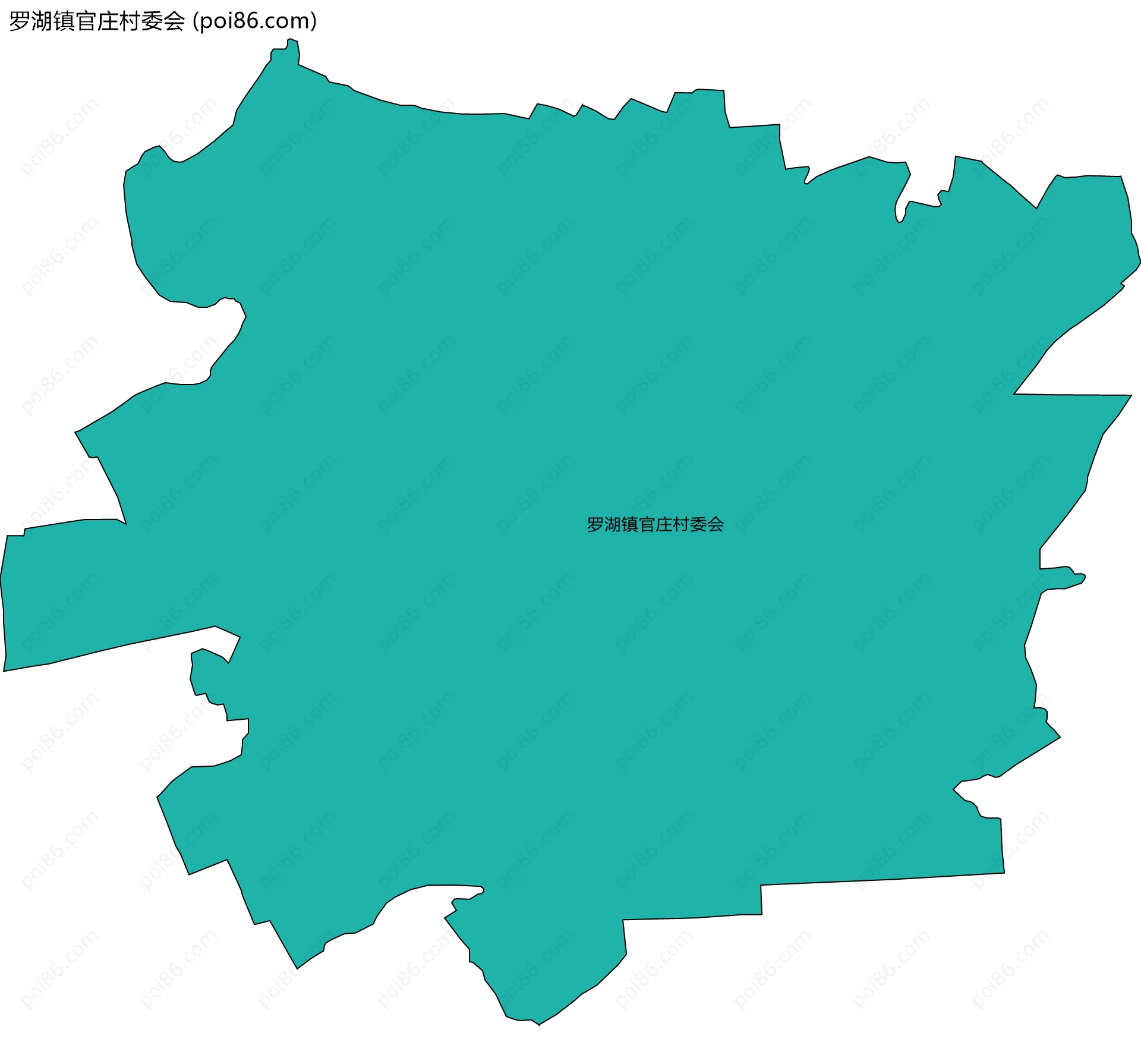 罗湖镇官庄村委会边界地图