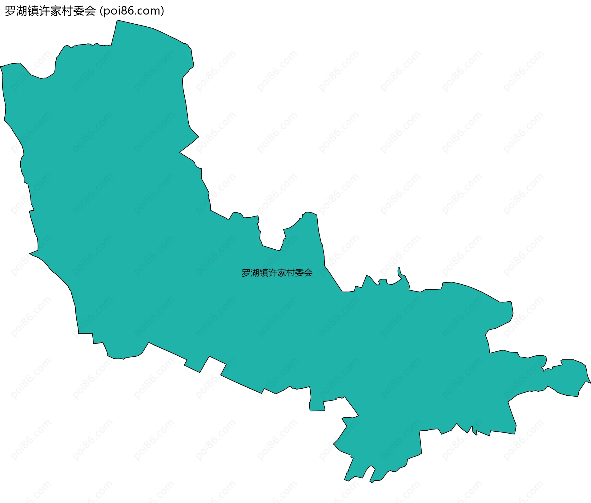 罗湖镇许家村委会边界地图