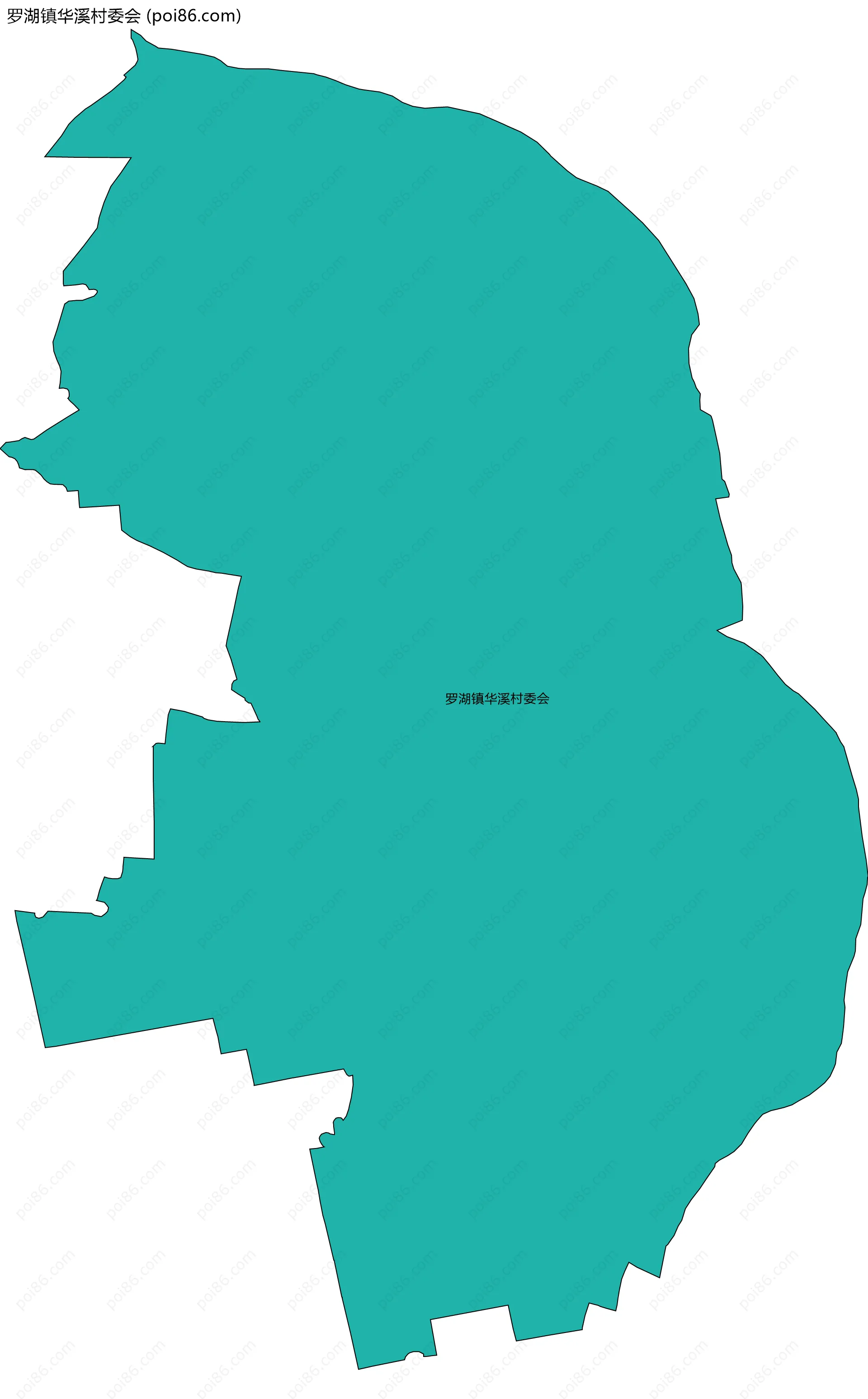罗湖镇华溪村委会边界地图