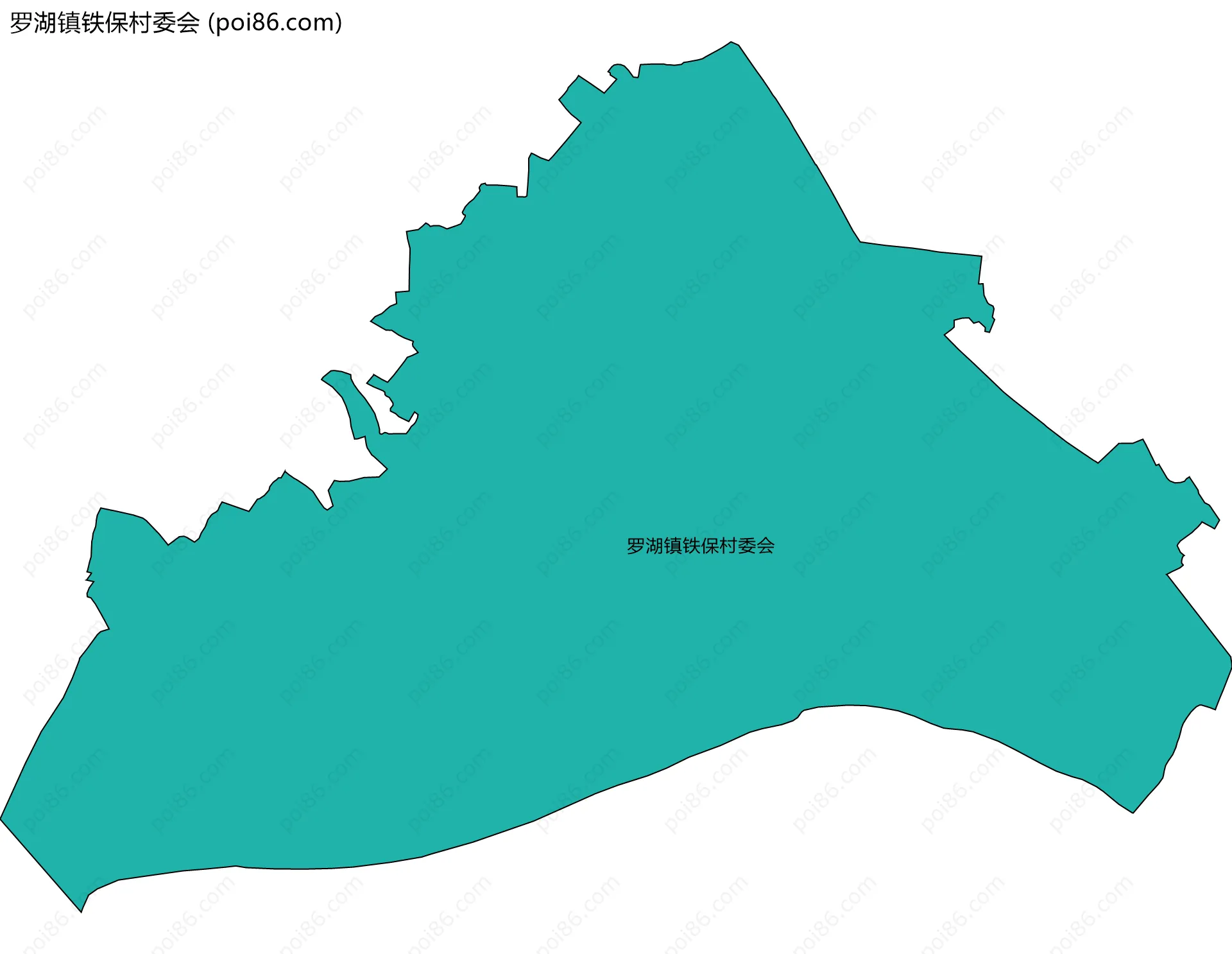 罗湖镇铁保村委会边界地图