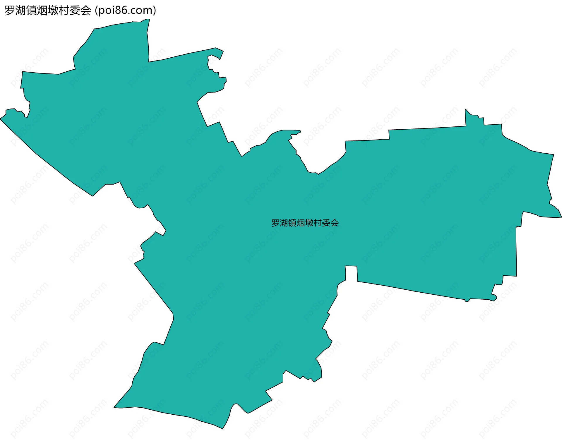 罗湖镇烟墩村委会边界地图
