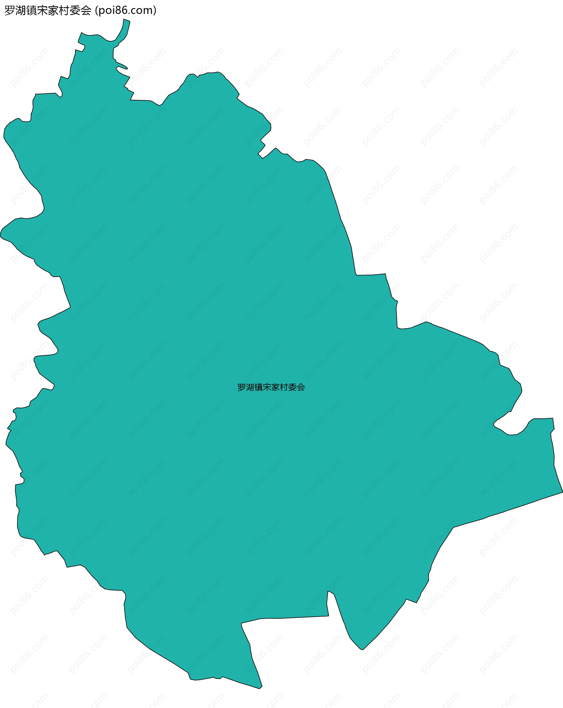 罗湖镇宋家村委会边界地图