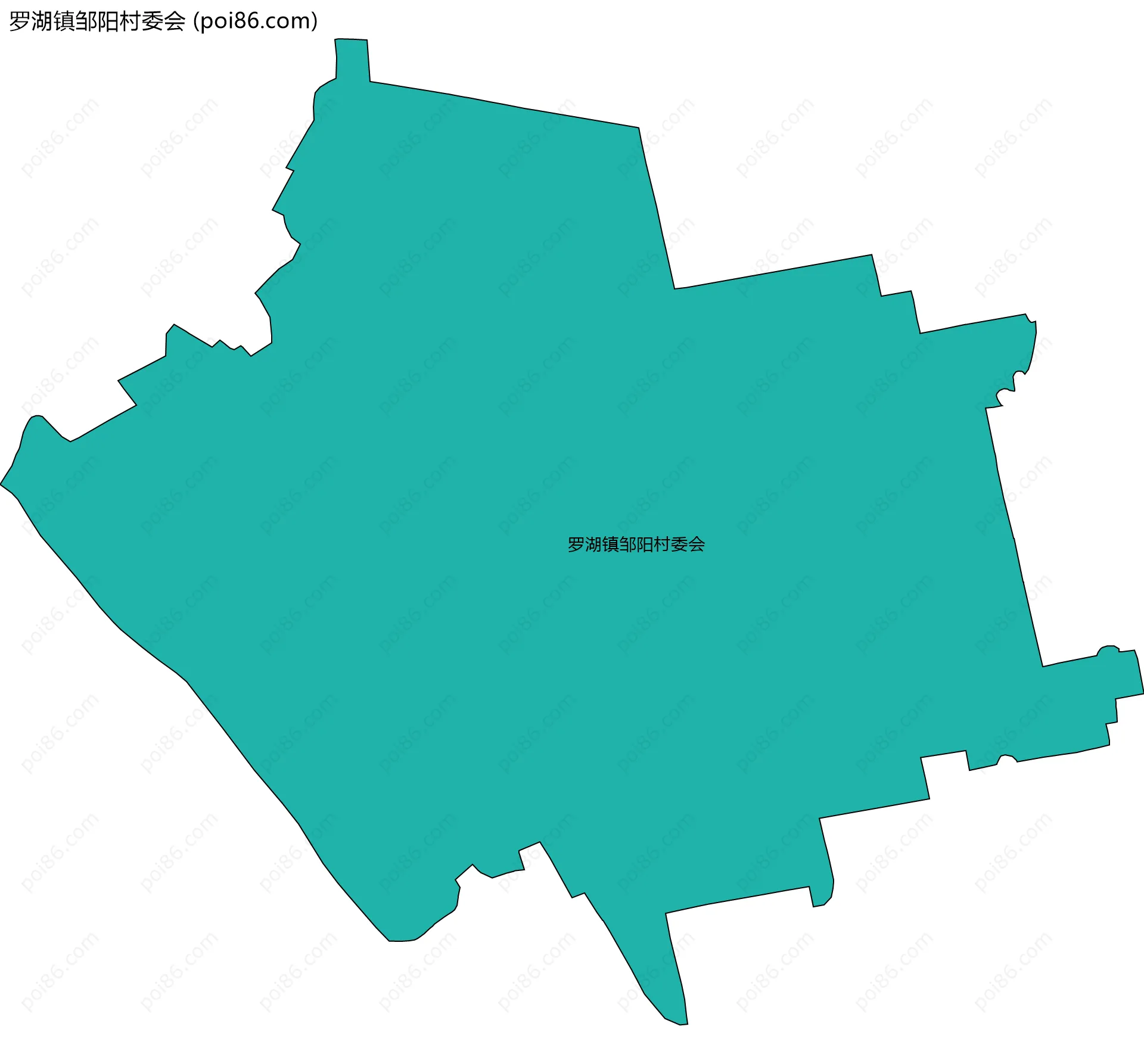 罗湖镇邹阳村委会边界地图