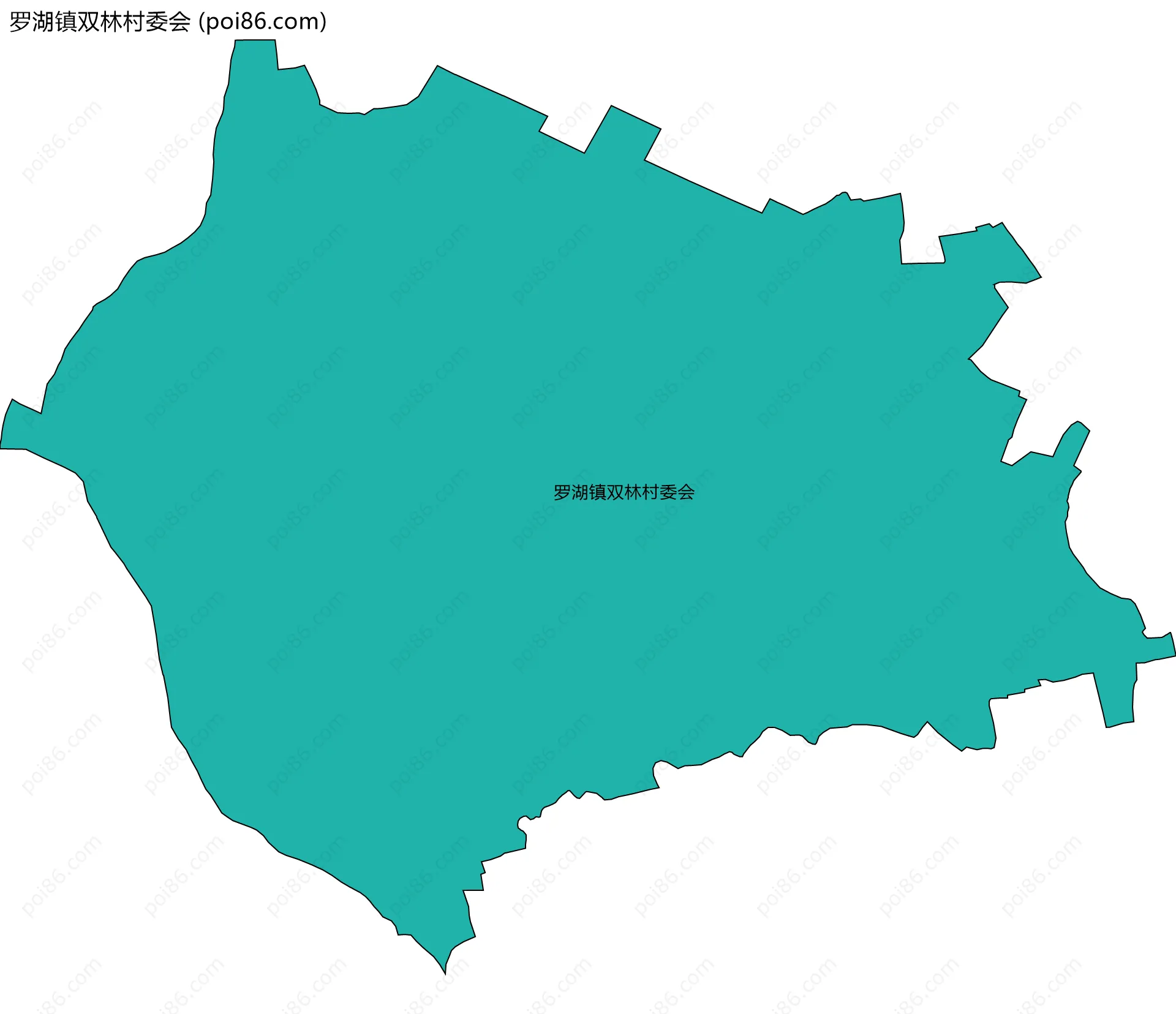 罗湖镇双林村委会边界地图